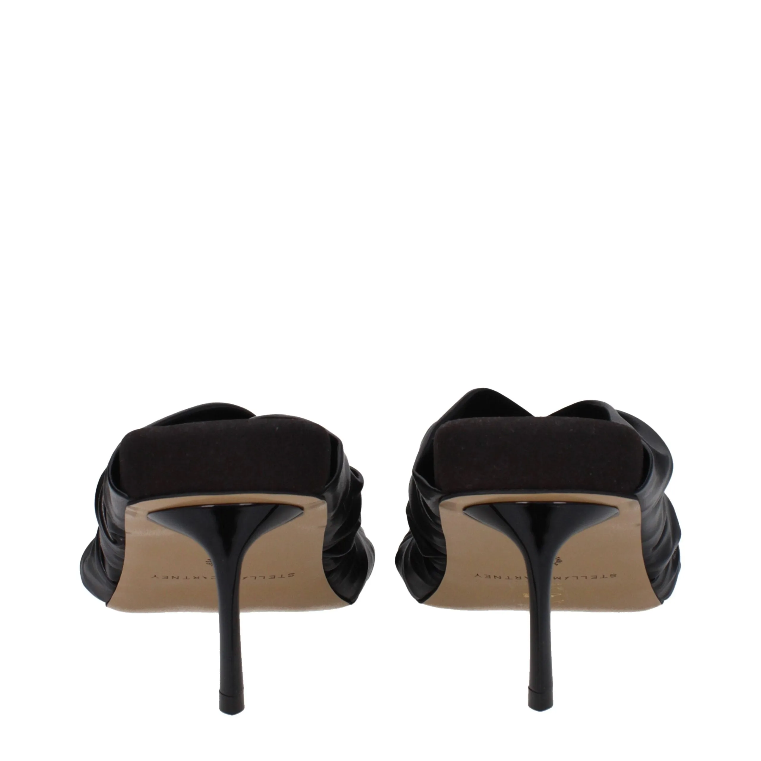 Stella McCartney Black Leather Stiletto Heel Sandals sold by Siebentaschen product image thumbnail 5