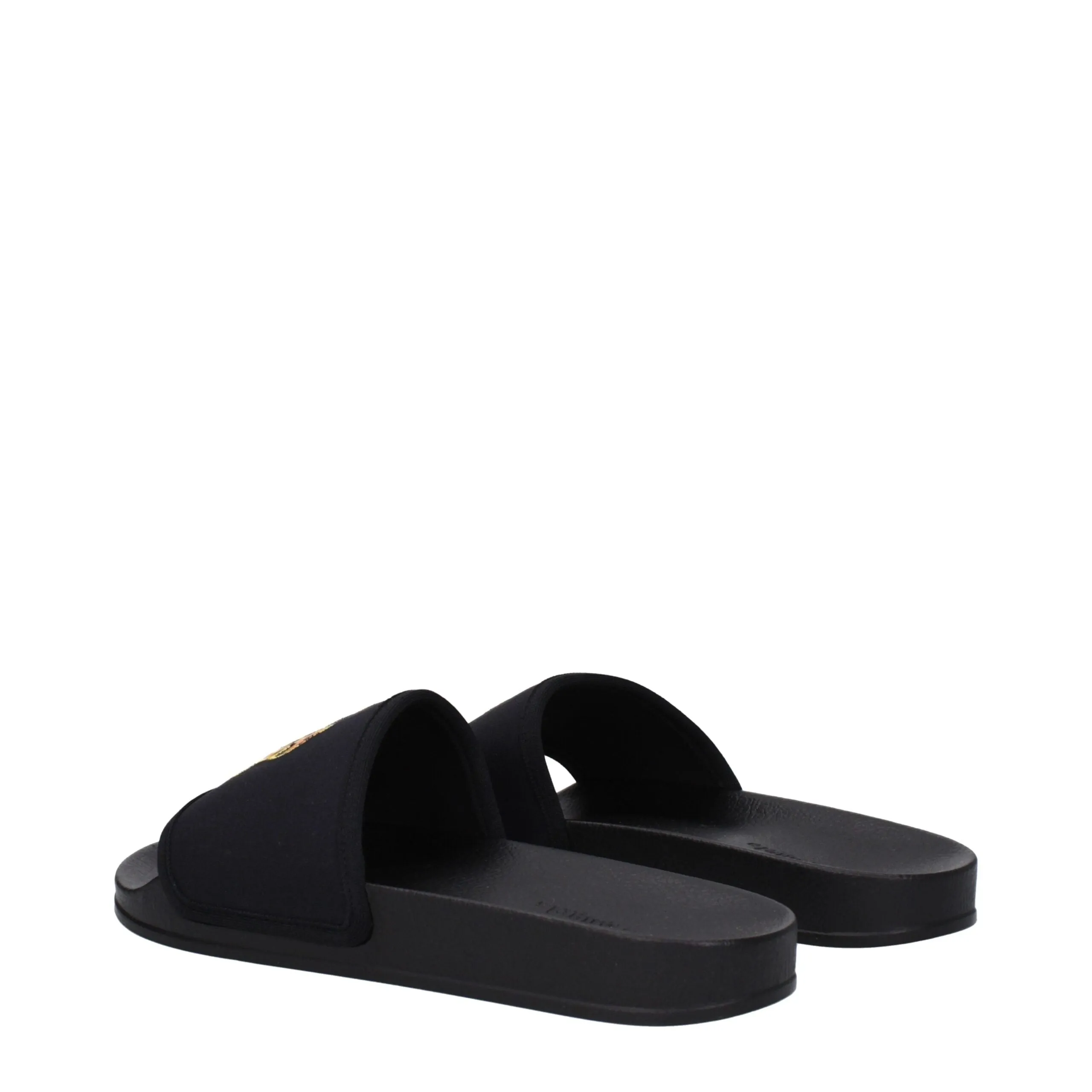 Palm Angels Black Fabric Slippers sold by Siebentaschen product image thumbnail 4