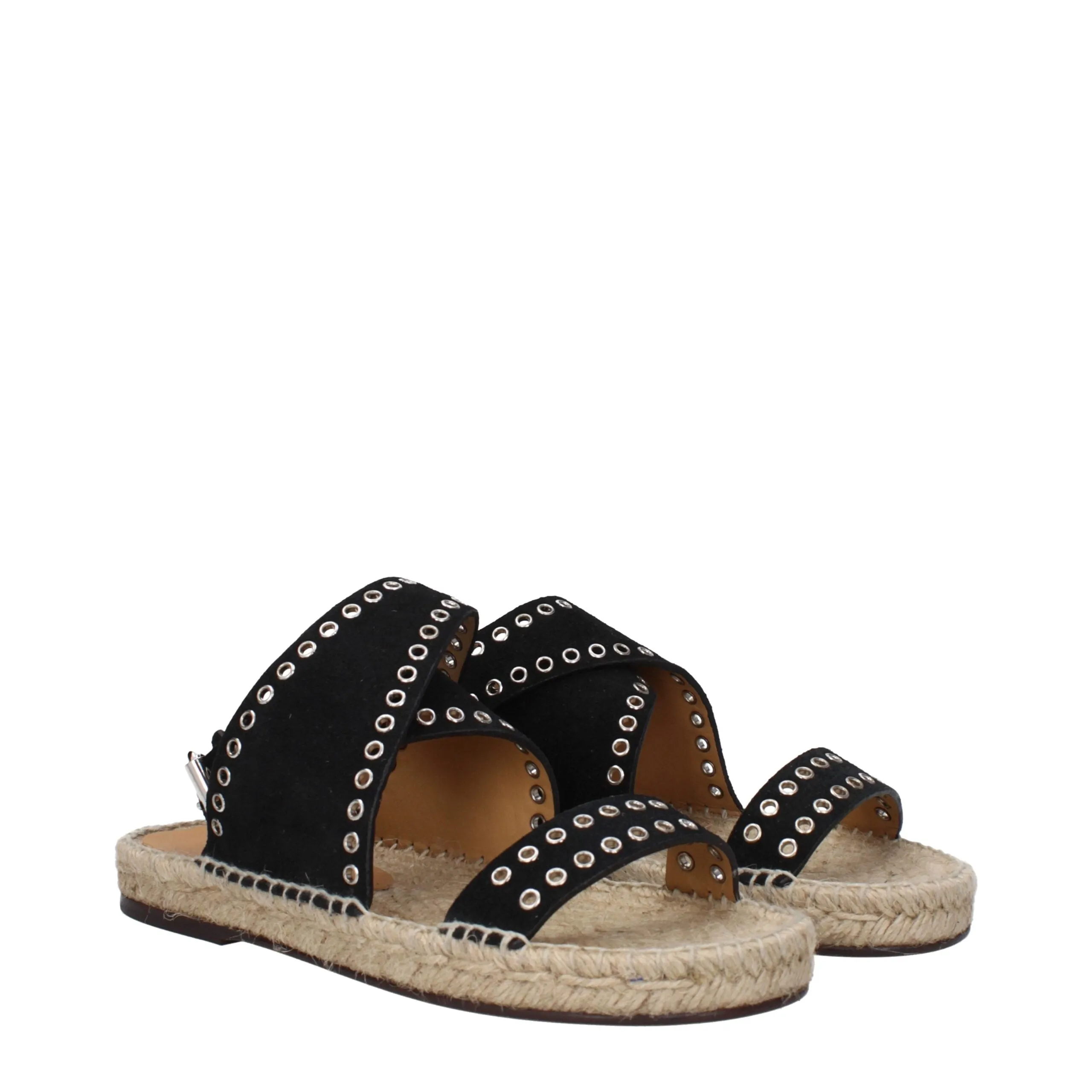 Isabel Marant Black Leather Flat Sandals sold by Siebentaschen product image thumbnail 2