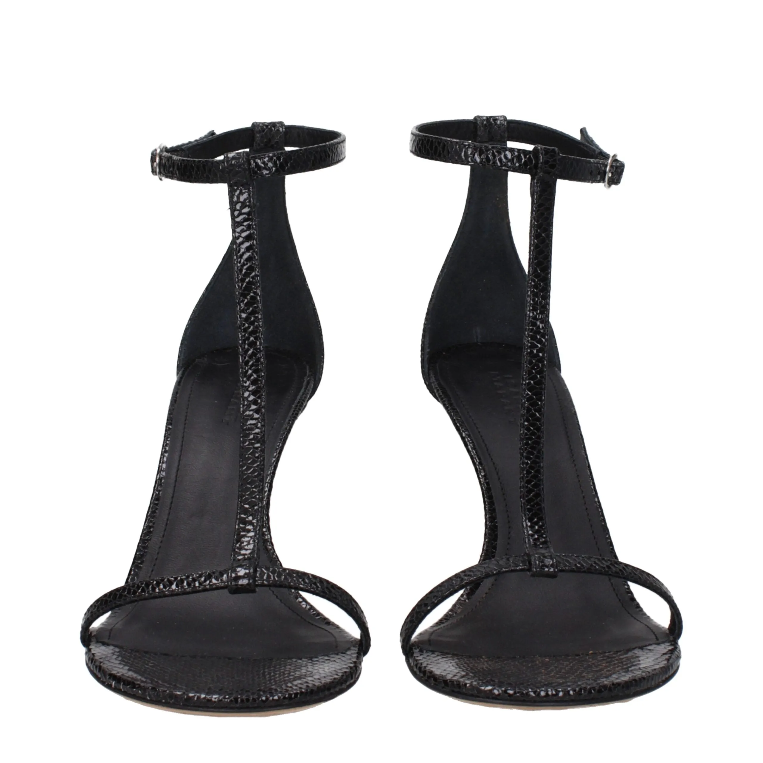 Isabel Marant Black Leather Stiletto Heel Sandals sold by Siebentaschen product image thumbnail 3