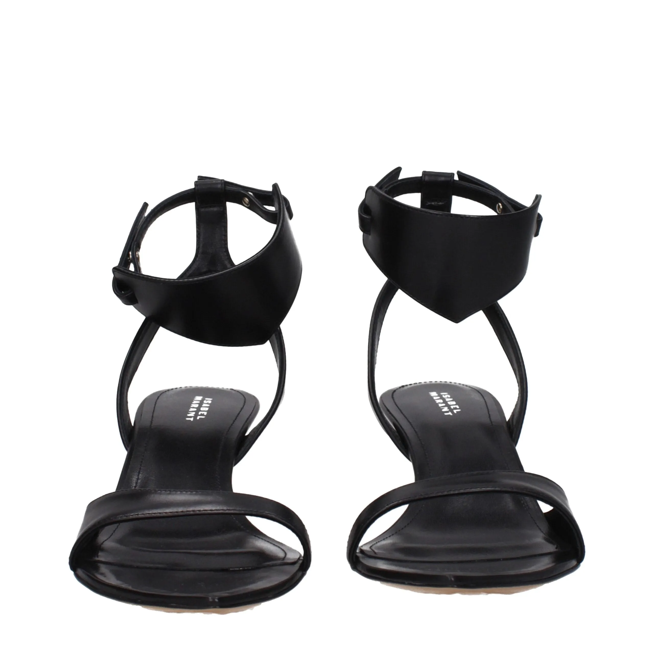 Isabel Marant Black Leather Flat Sandals sold by Siebentaschen product image thumbnail 3