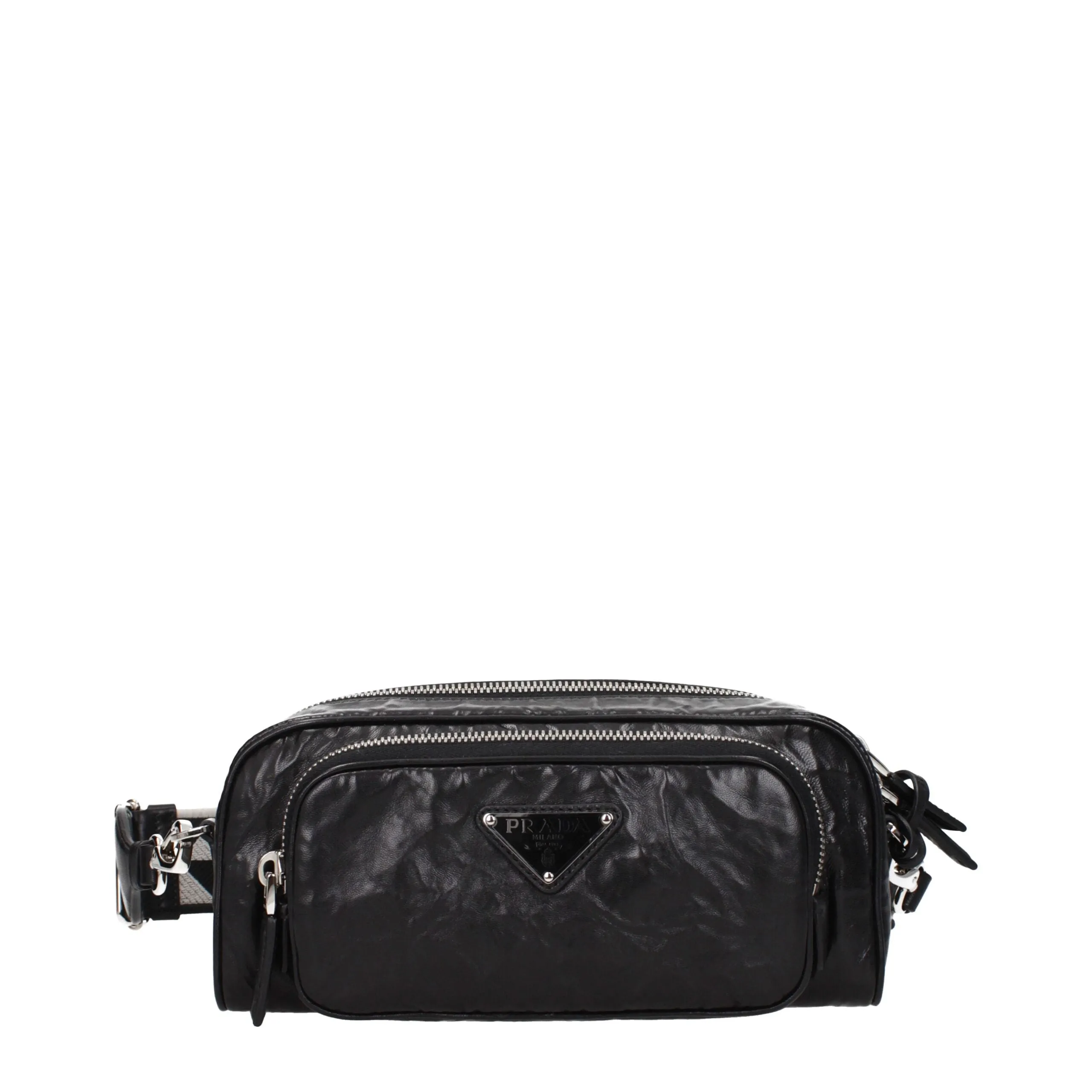 Prada Black Leather Crossbody Bag sold by Siebentaschen