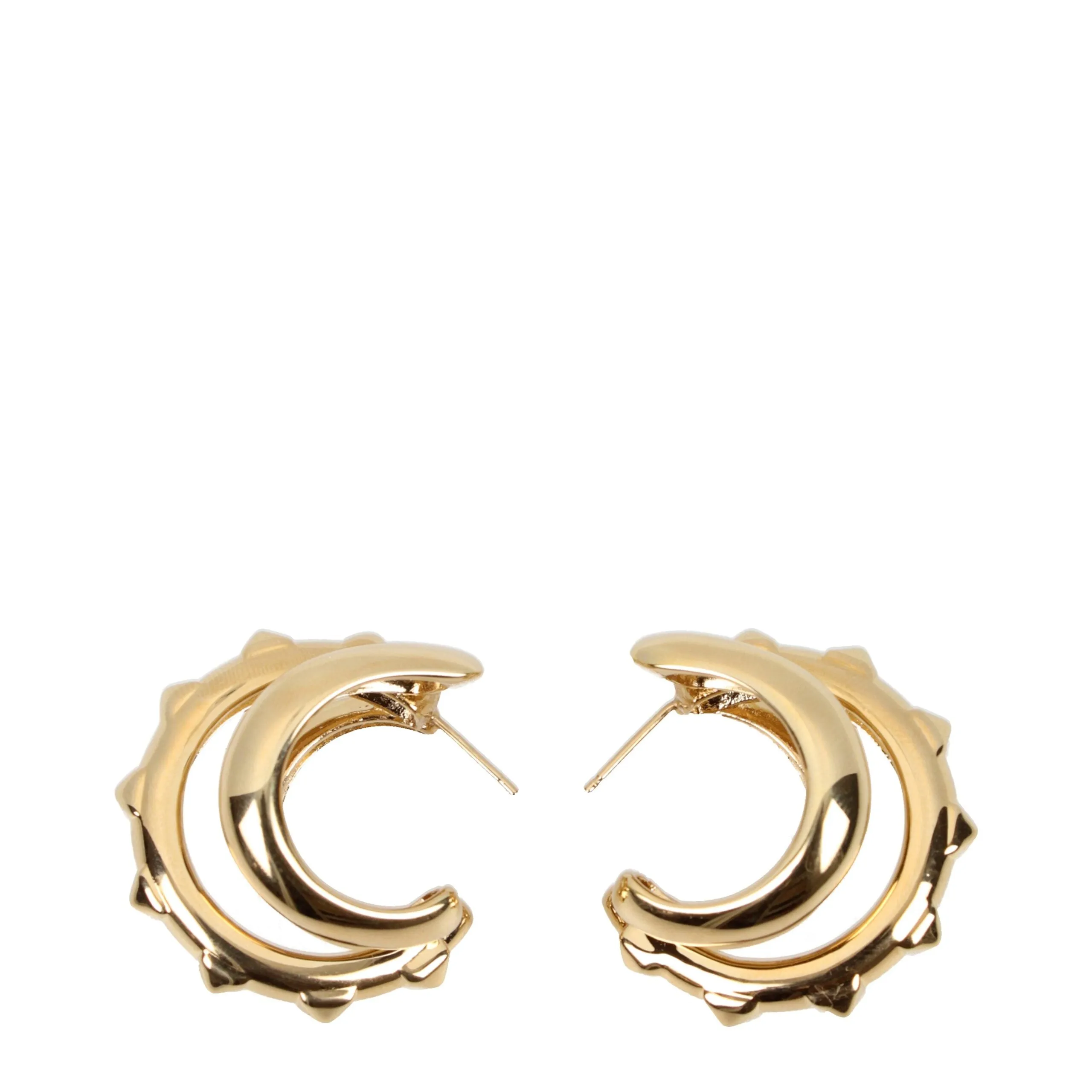 Valentino Garavani Gold Metal Earrings sold by Siebentaschen