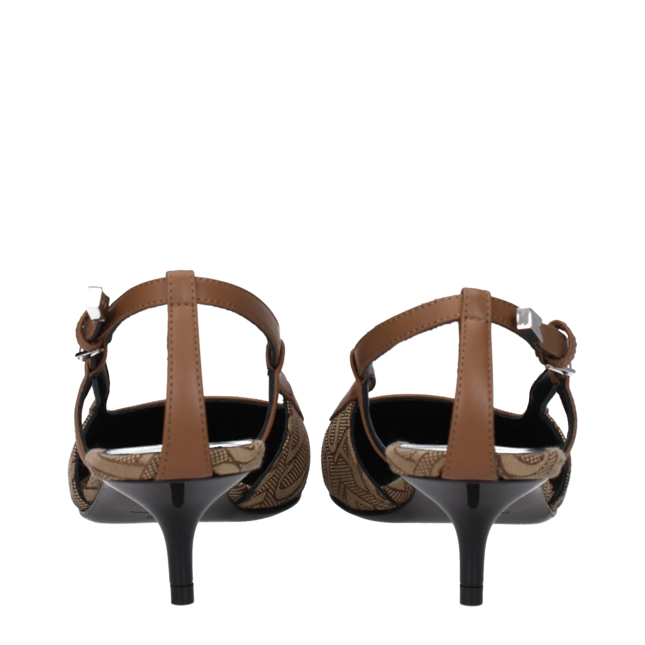 Versace Beige Fabric Mid Heel Pumps sold by Siebentaschen product image thumbnail 5