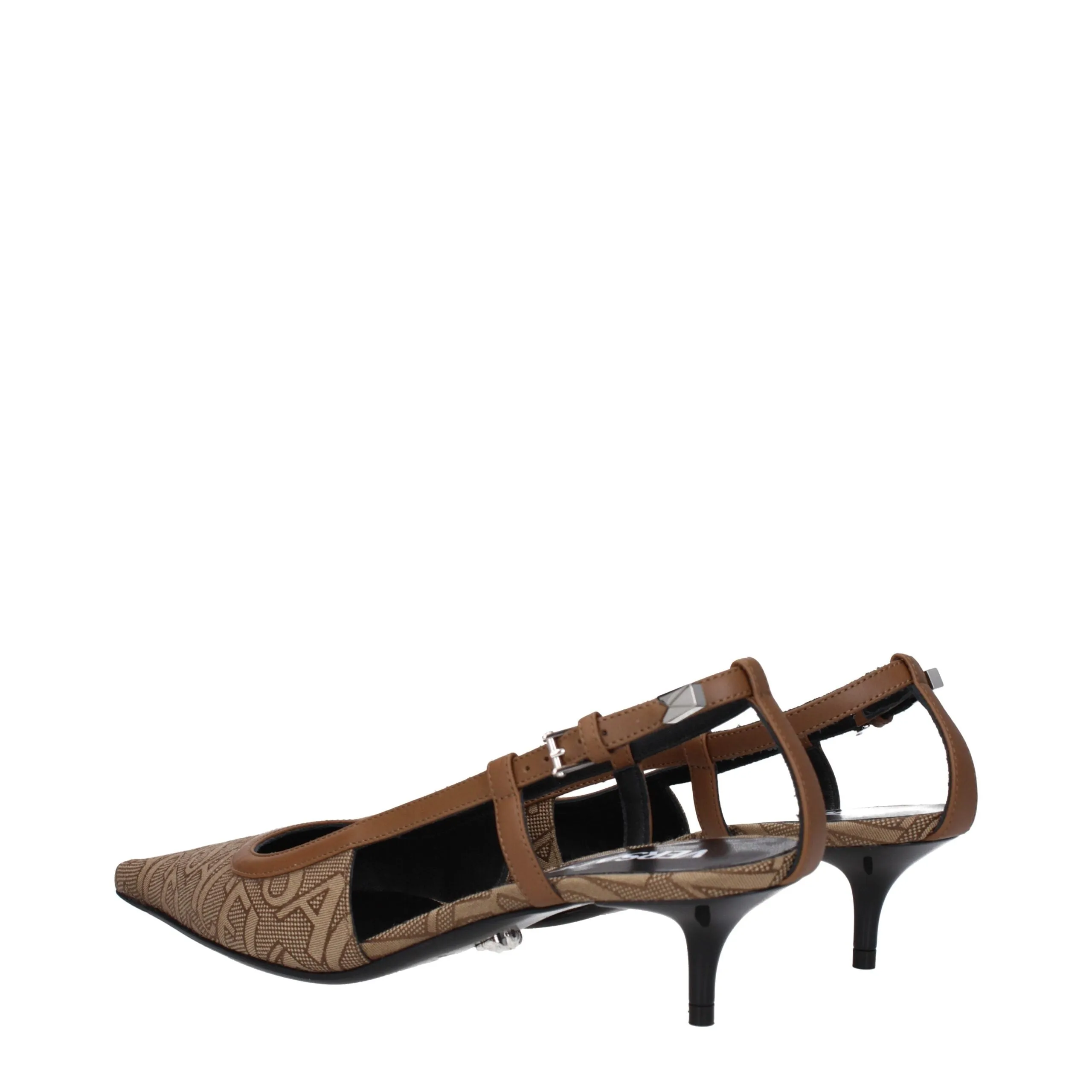 Versace Beige Fabric Mid Heel Pumps sold by Siebentaschen product image thumbnail 4