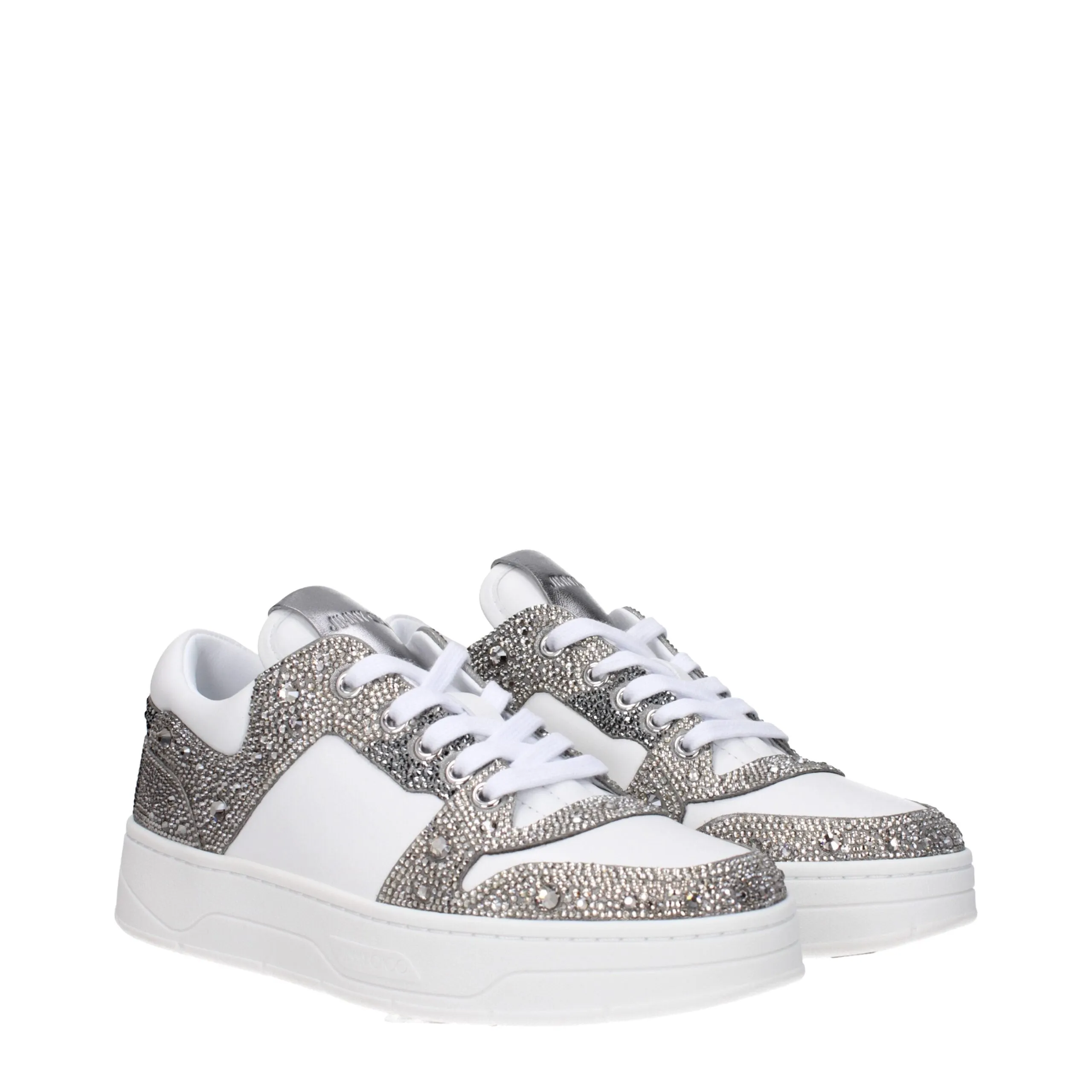 Jimmy Choo White Leather Chunky Sneakers sold by Siebentaschen product image thumbnail 2