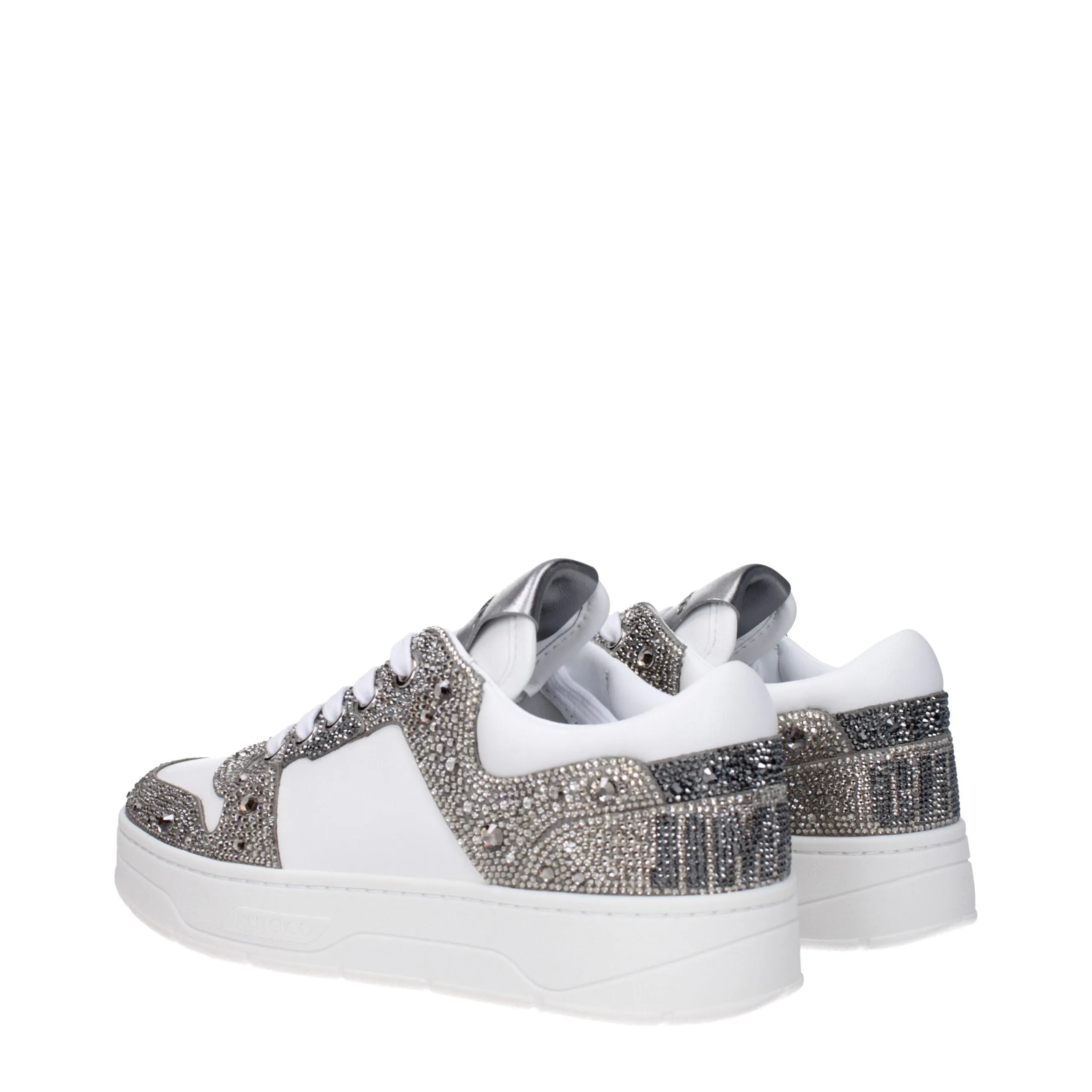Jimmy Choo White Leather Chunky Sneakers sold by Siebentaschen product image thumbnail 3