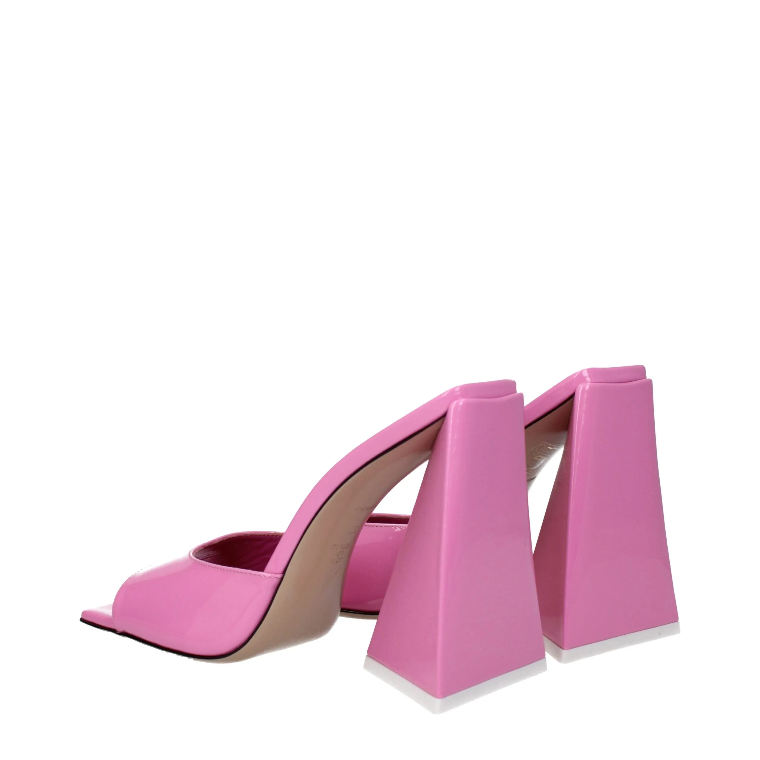 The Attico Pink Leather Platform Sandals sold by Siebentaschen product image thumbnail 4