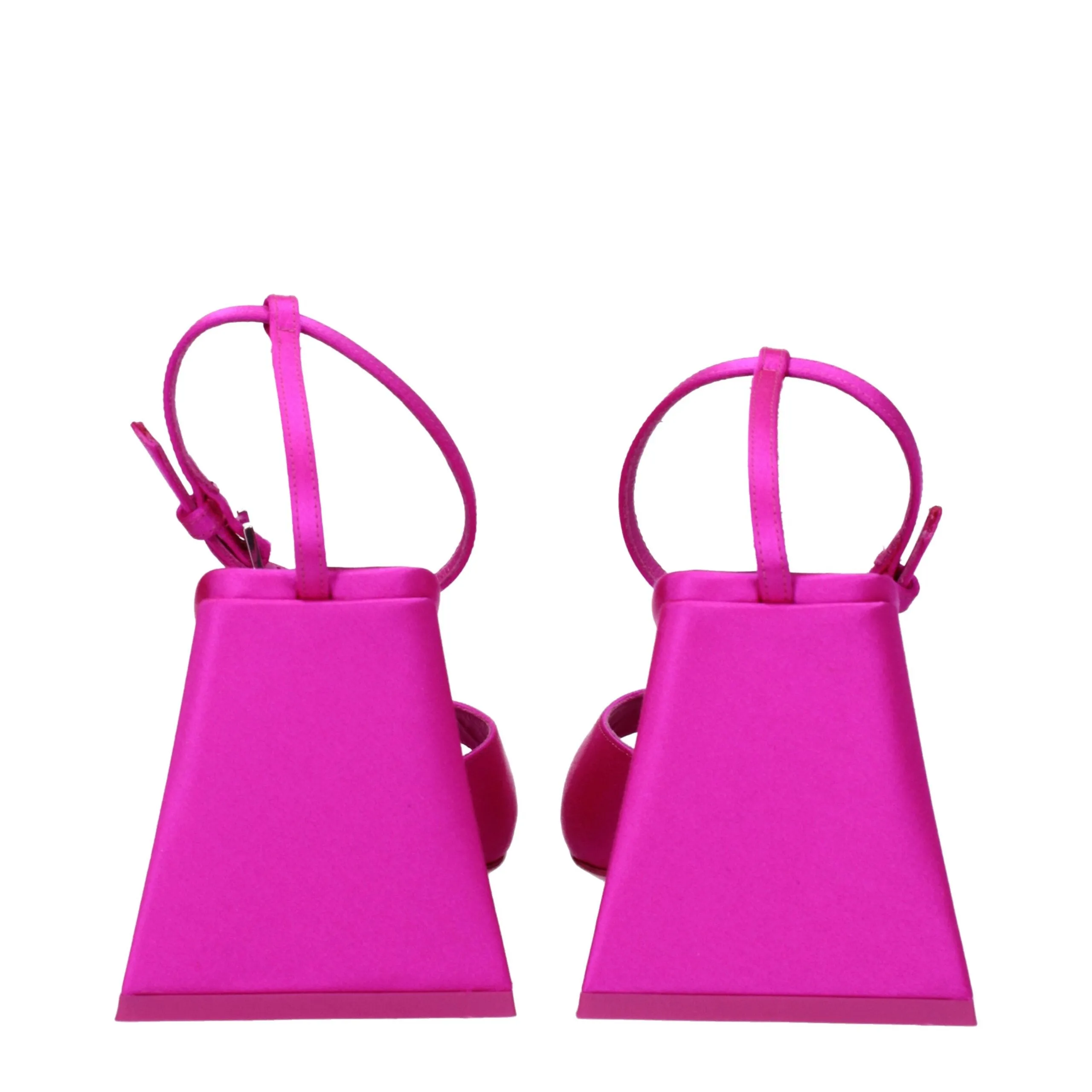 The Attico Pink Satin Stiletto Heel Sandals sold by Siebentaschen product image thumbnail 5