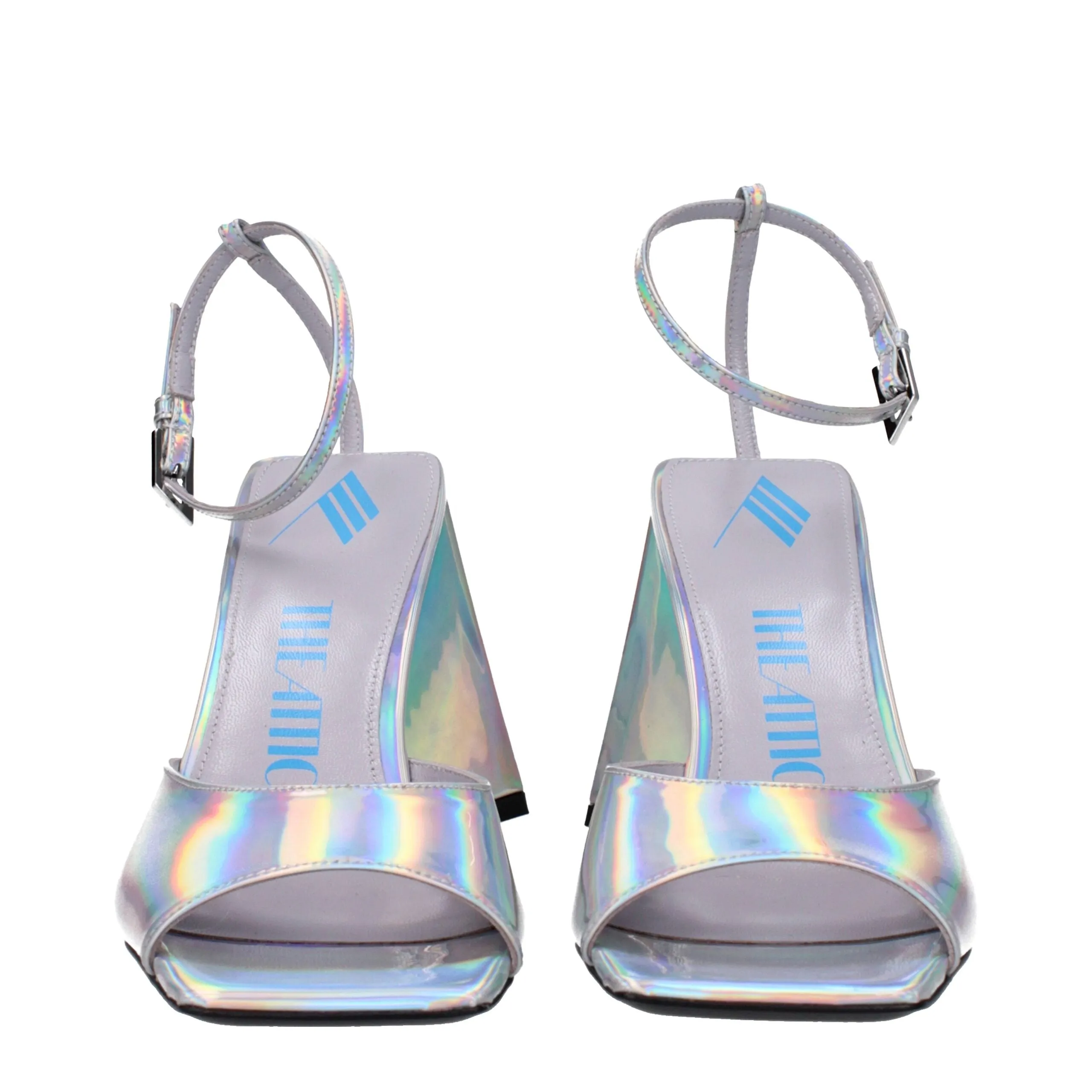 The Attico Gray Leather Platform Sandals sold by Siebentaschen product image thumbnail 3