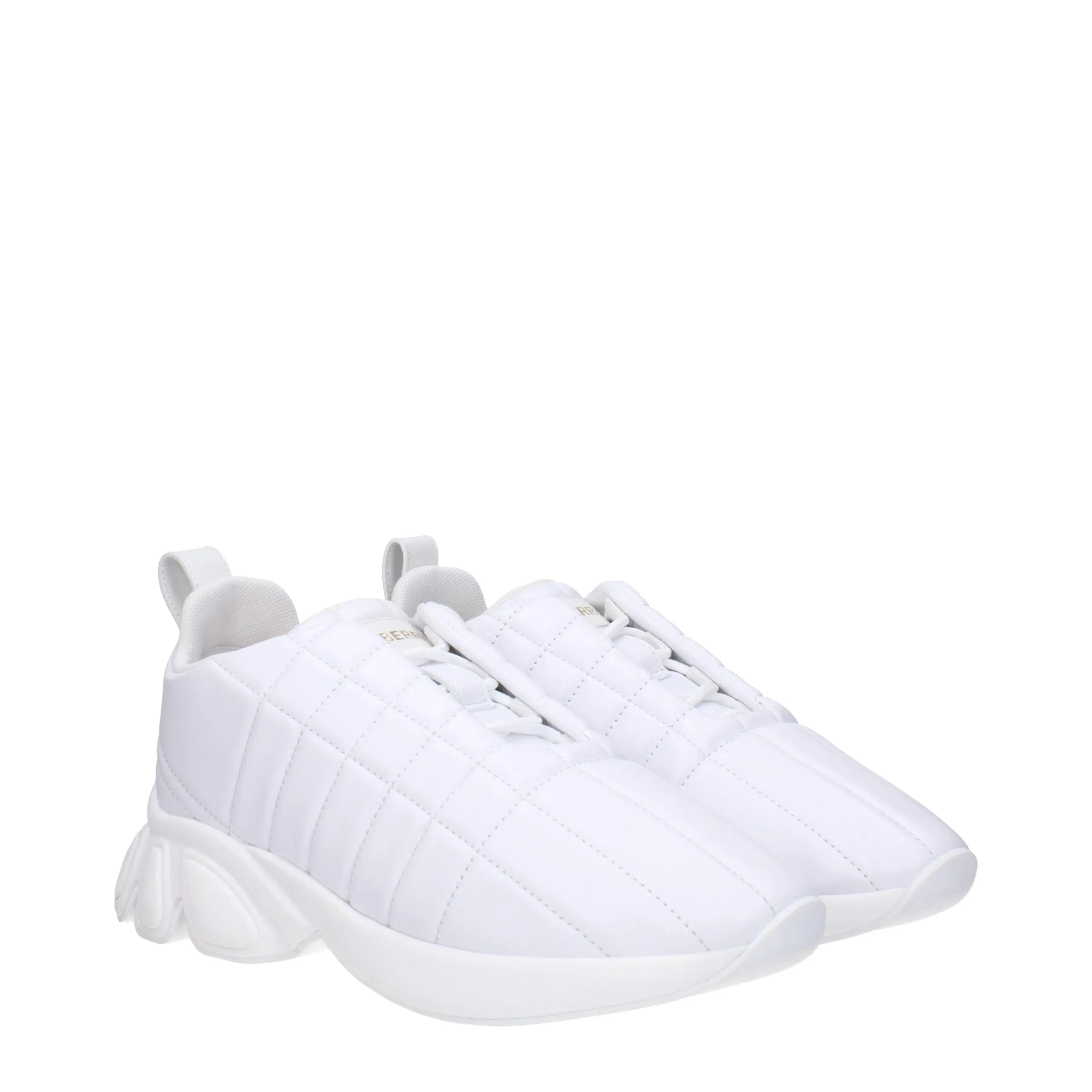 Burberry White Leather Sneakers sold by Siebentaschen product image thumbnail 2