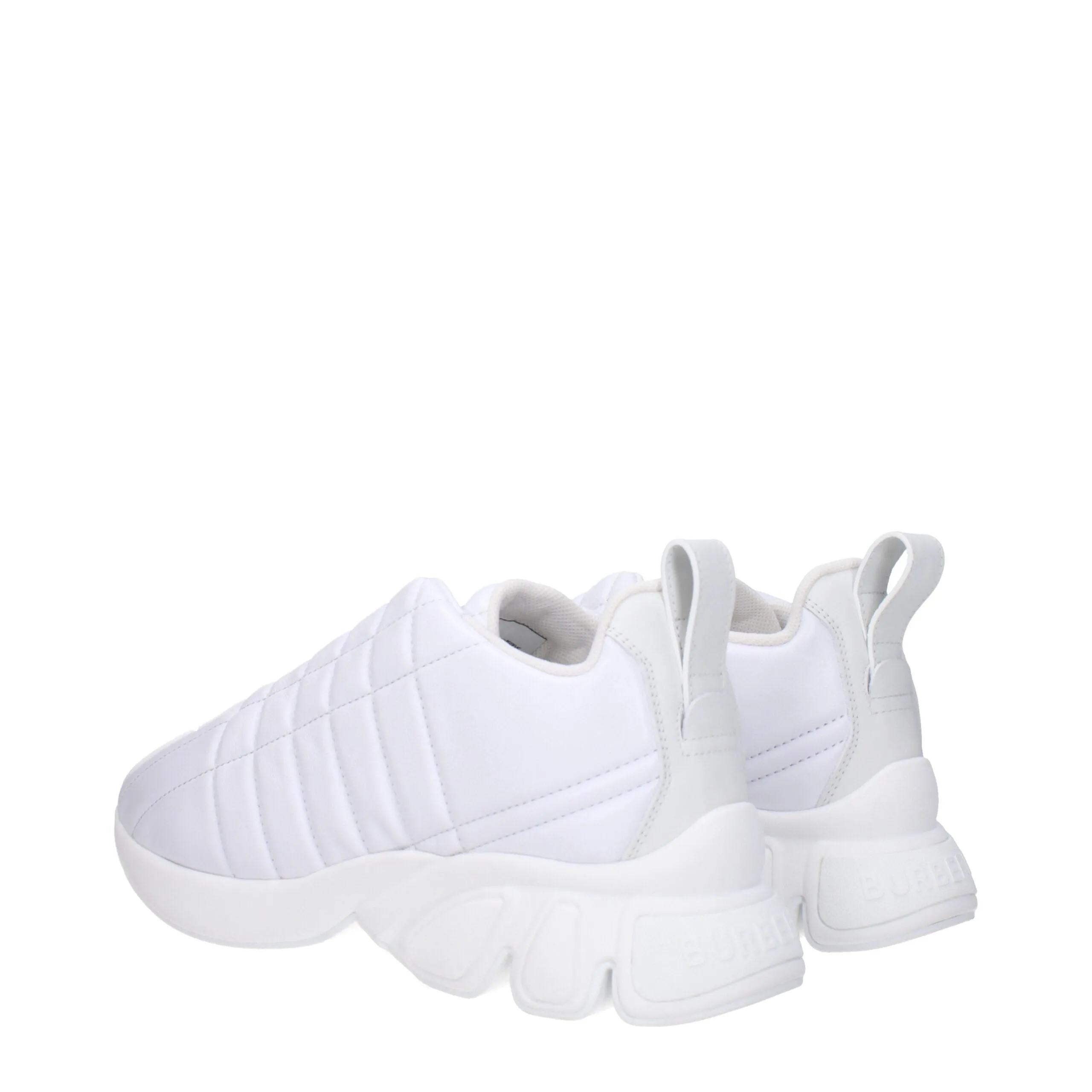 Burberry White Leather Sneakers sold by Siebentaschen product image thumbnail 4