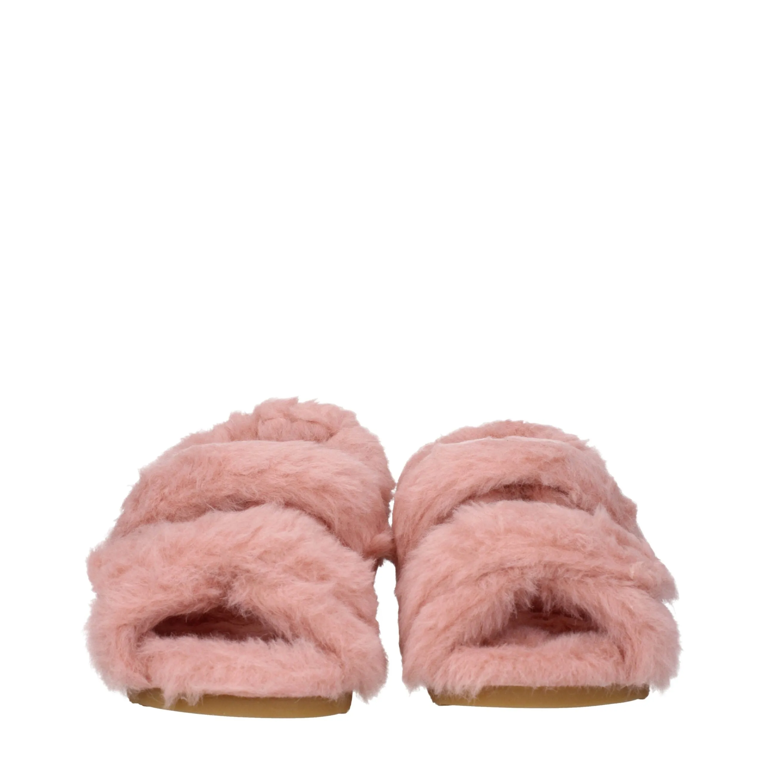 Max Mara Pink Fur Flat Sandals sold by Siebentaschen product image thumbnail 3
