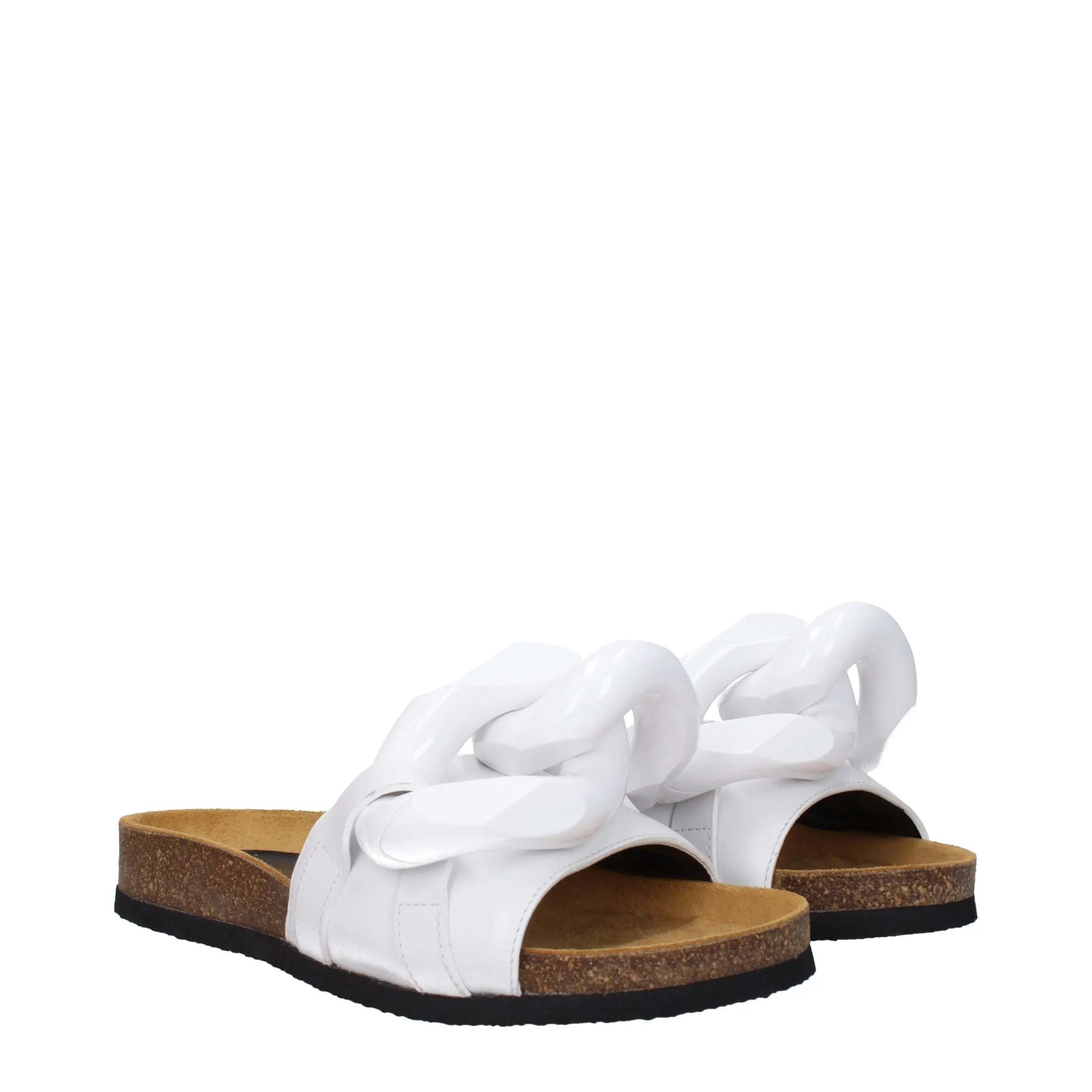 Jw Anderson White Leather Slippers sold by Siebentaschen product image thumbnail 2
