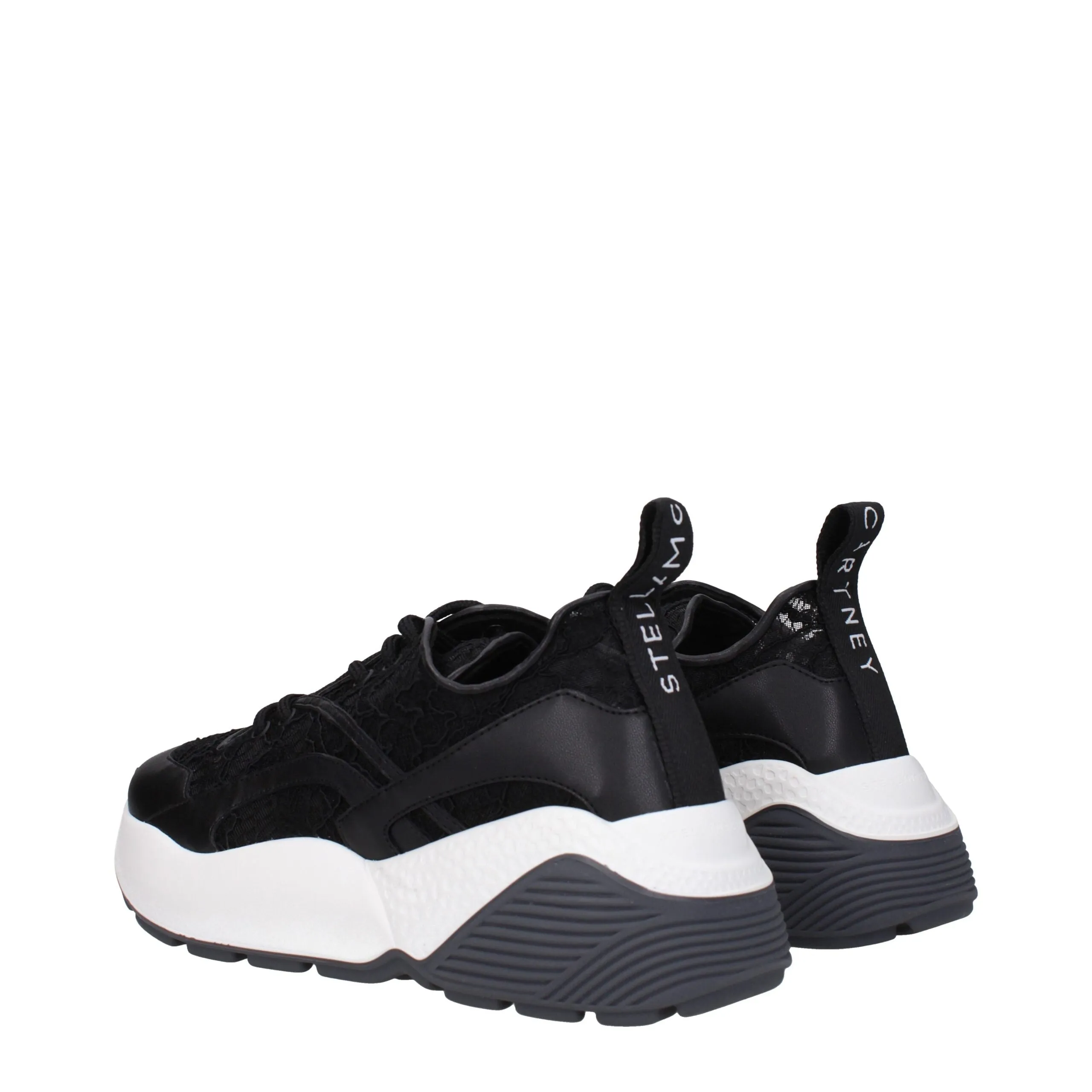 Stella McCartney Black Fabric Chunky Sneakers sold by Siebentaschen product image thumbnail 4