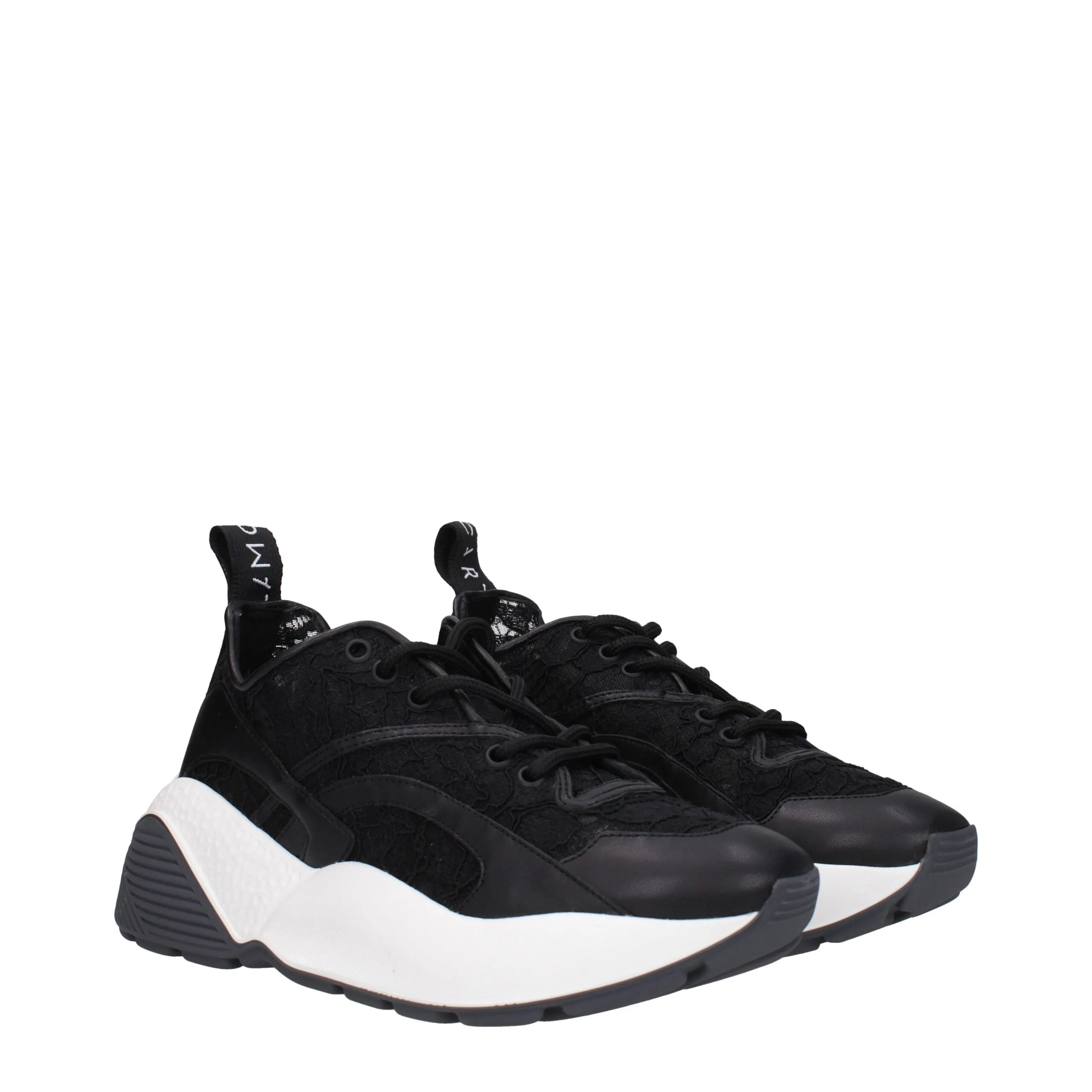 Stella McCartney Black Fabric Chunky Sneakers sold by Siebentaschen product image thumbnail 2