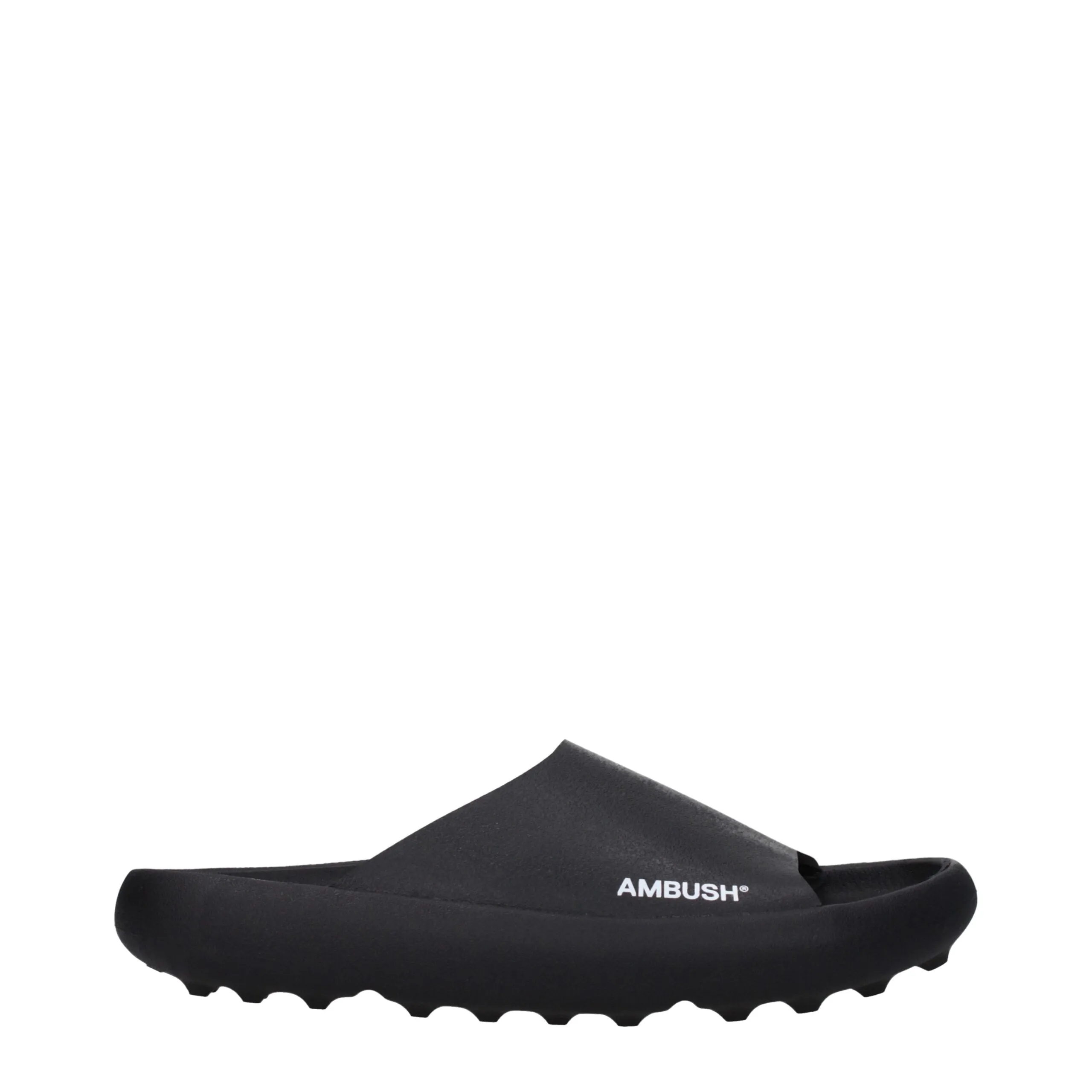 Ambush Black Cotton Slippers sold by Siebentaschen