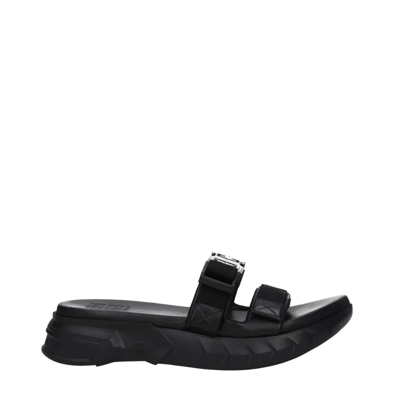 Givenchy Black Fabric Slippers sold by Siebentaschen