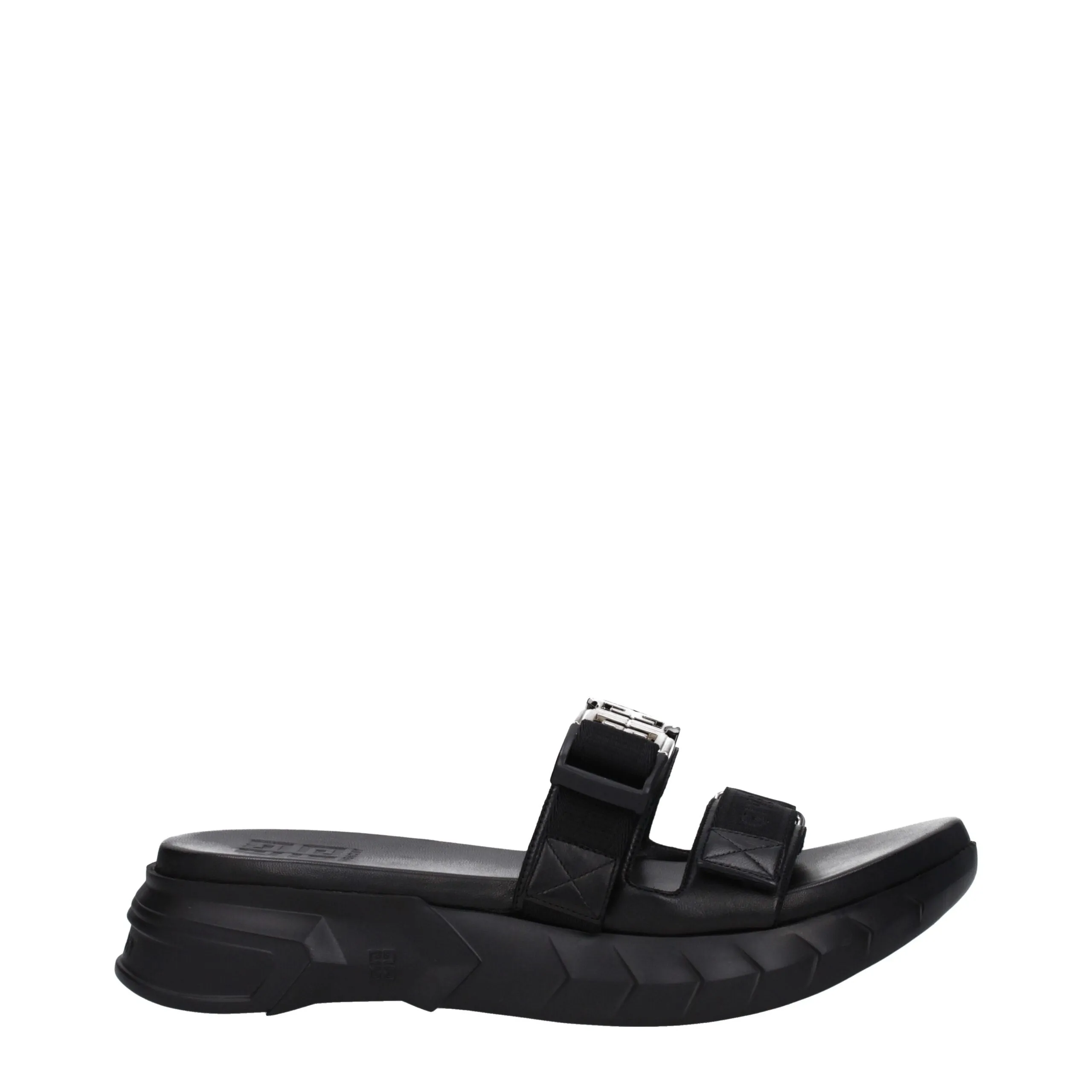 Givenchy Black Fabric Slippers sold by Siebentaschen