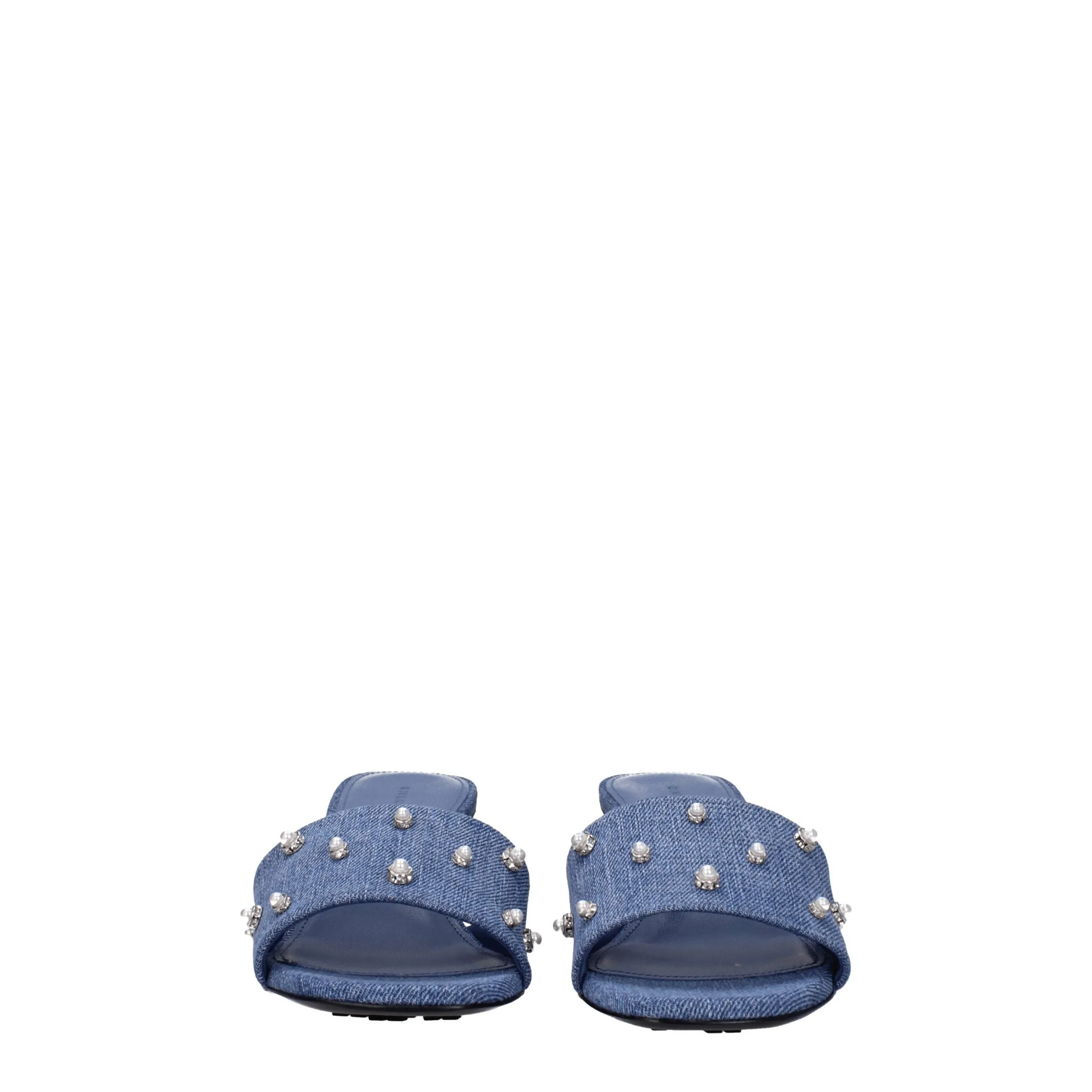 Givenchy Blue Fabric Flat Sandals sold by Siebentaschen product image thumbnail 3