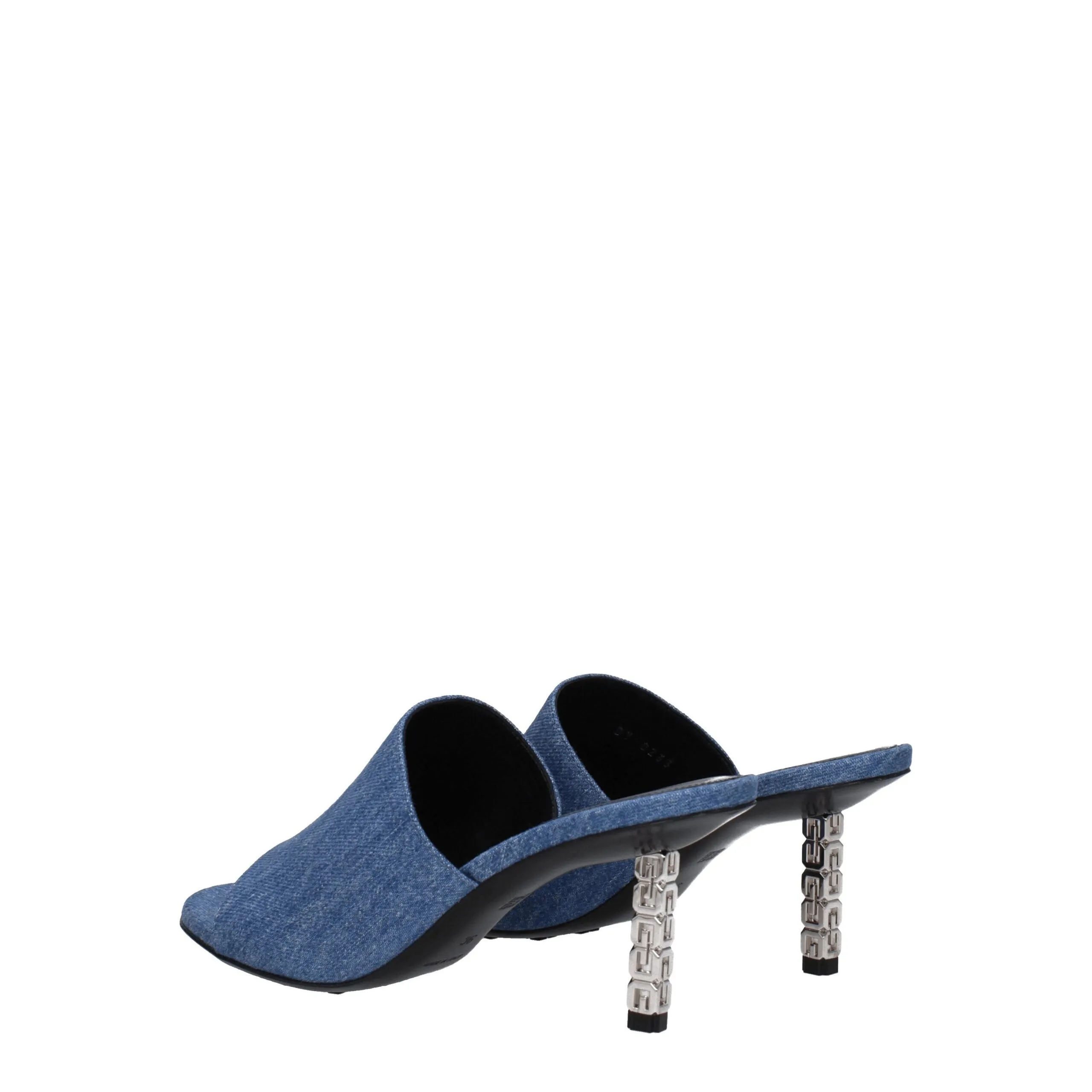 Givenchy Blue Fabric Platform Sandals sold by Siebentaschen product image thumbnail 4