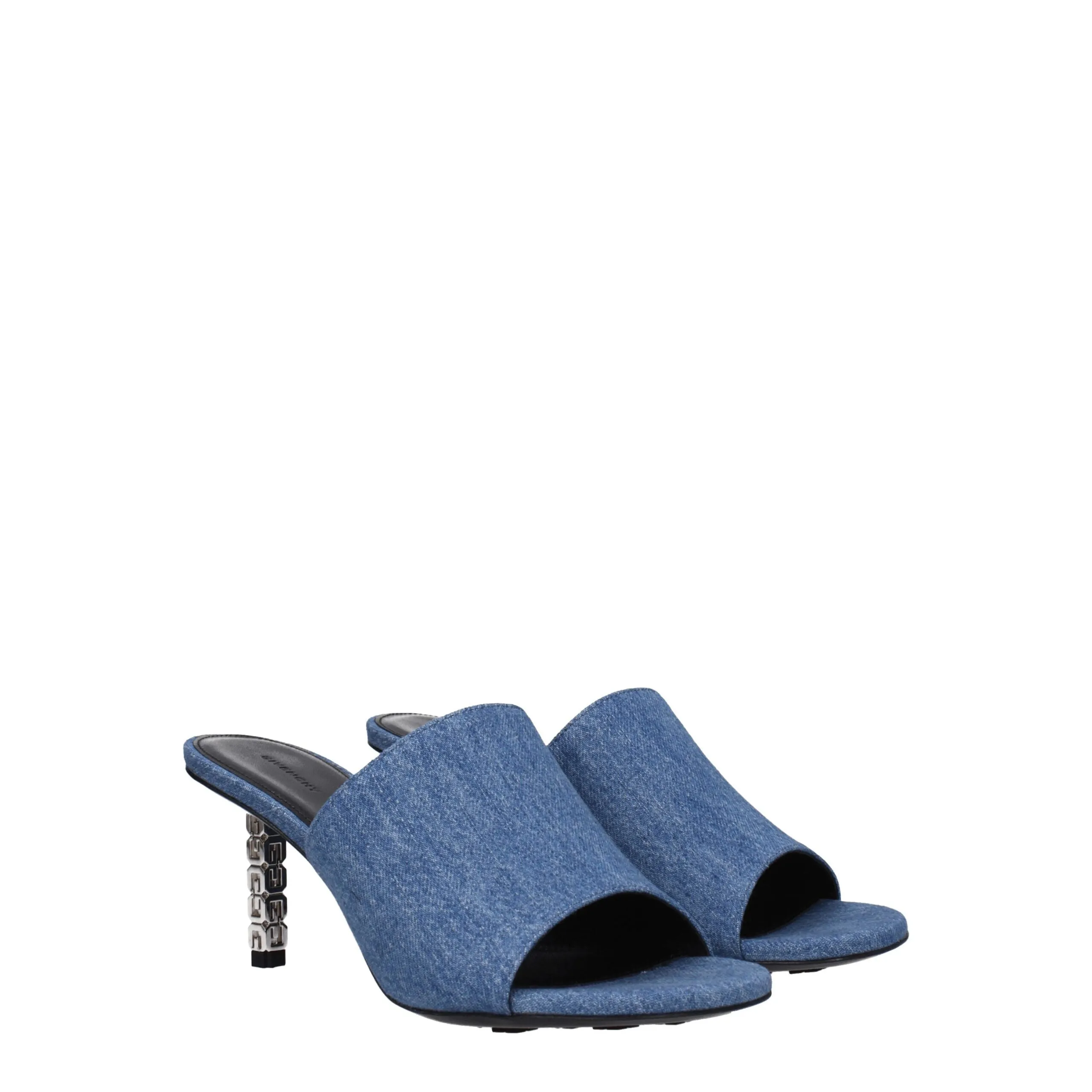 Givenchy Blue Fabric Platform Sandals sold by Siebentaschen product image thumbnail 2