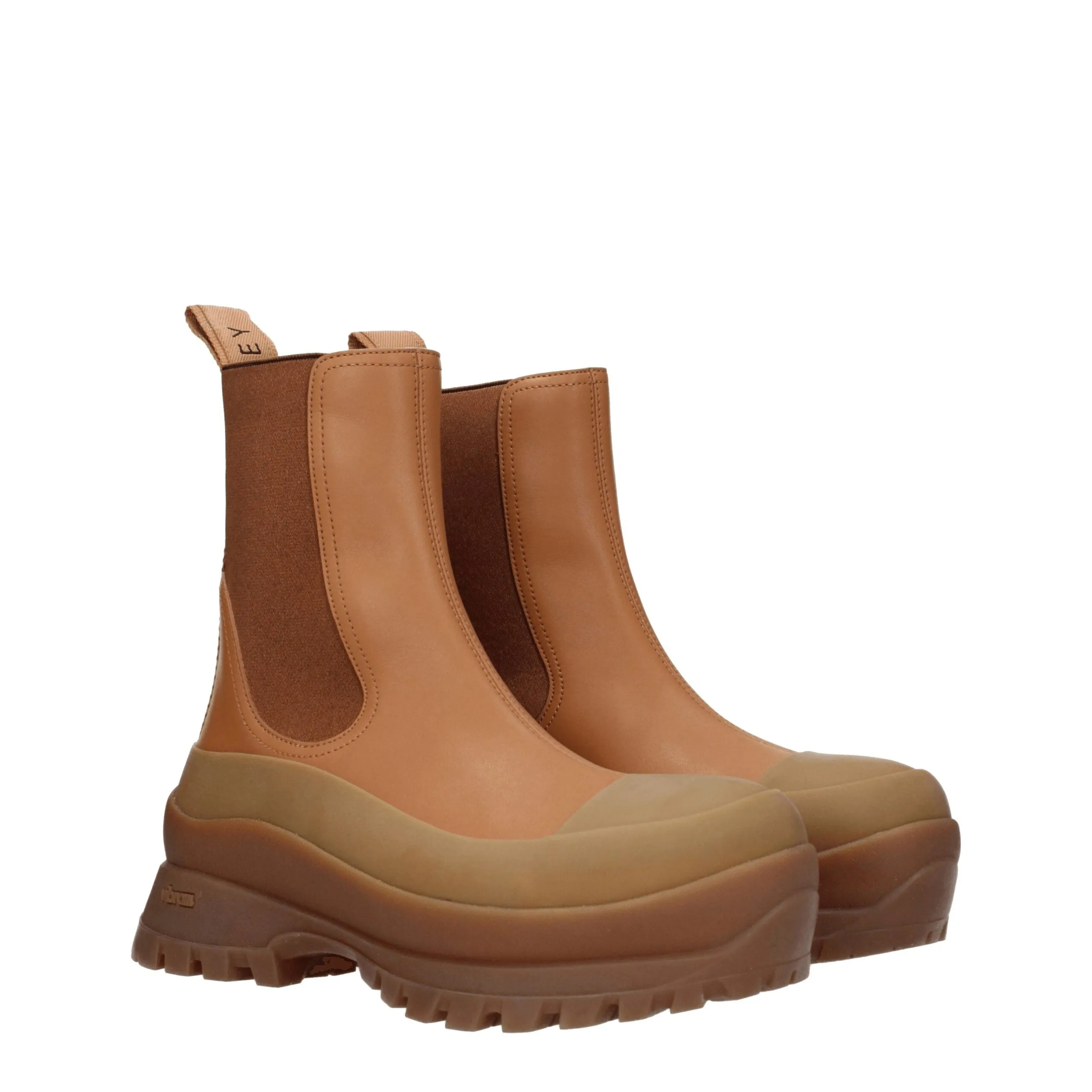 Stella McCartney Brown Leather Ankle Boots sold by Siebentaschen product image thumbnail 2