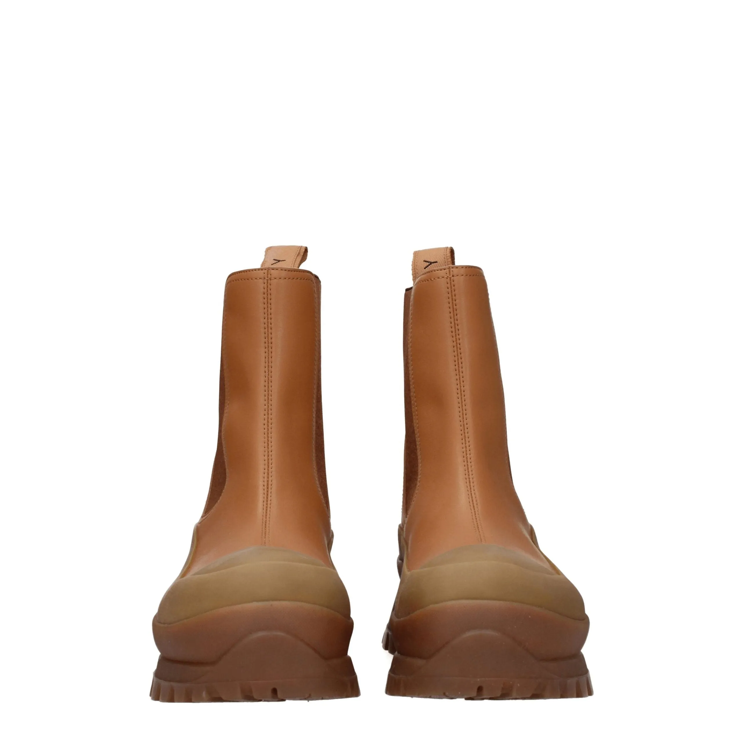 Stella McCartney Brown Leather Ankle Boots sold by Siebentaschen product image thumbnail 3
