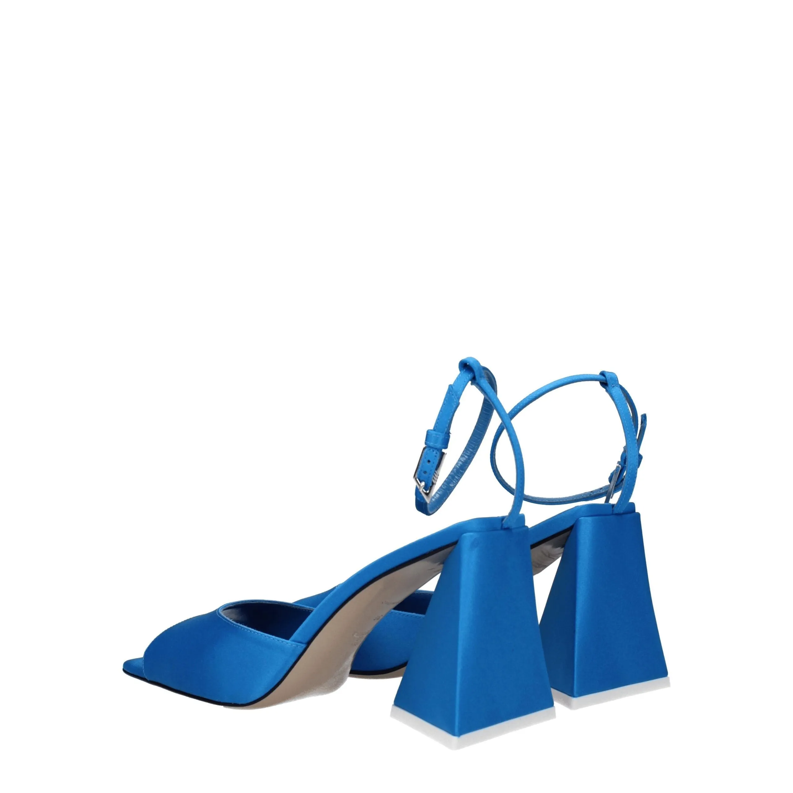 The Attico Blue Satin Stiletto Heel Sandals sold by Siebentaschen product image thumbnail 4