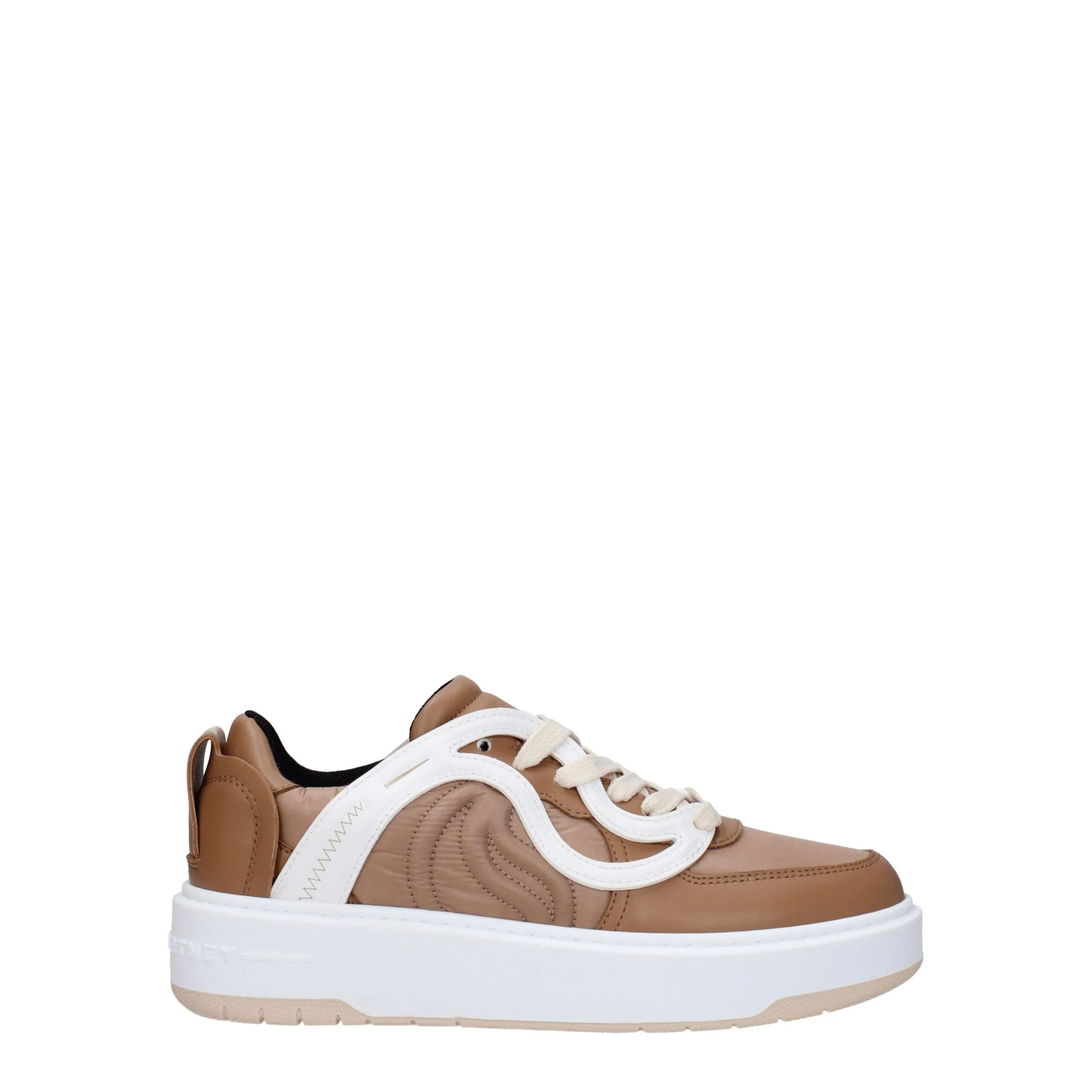 Stella McCartney Brown Fabric Chunky Sneakers sold by Siebentaschen