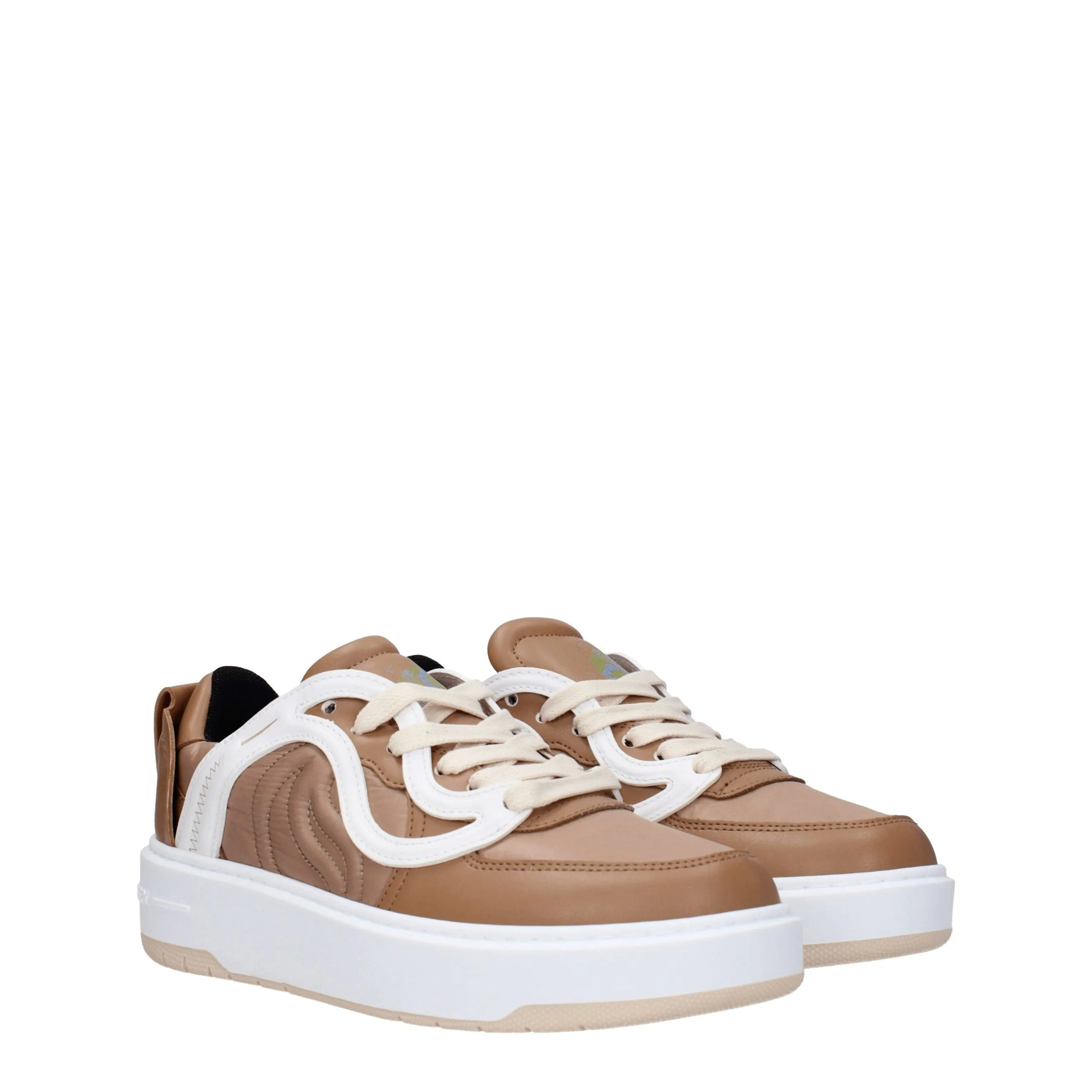 Stella McCartney Brown Fabric Chunky Sneakers sold by Siebentaschen product image thumbnail 2
