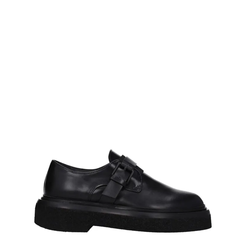 Max Mara Black Leather Oxfords And Derbies sold by Siebentaschen