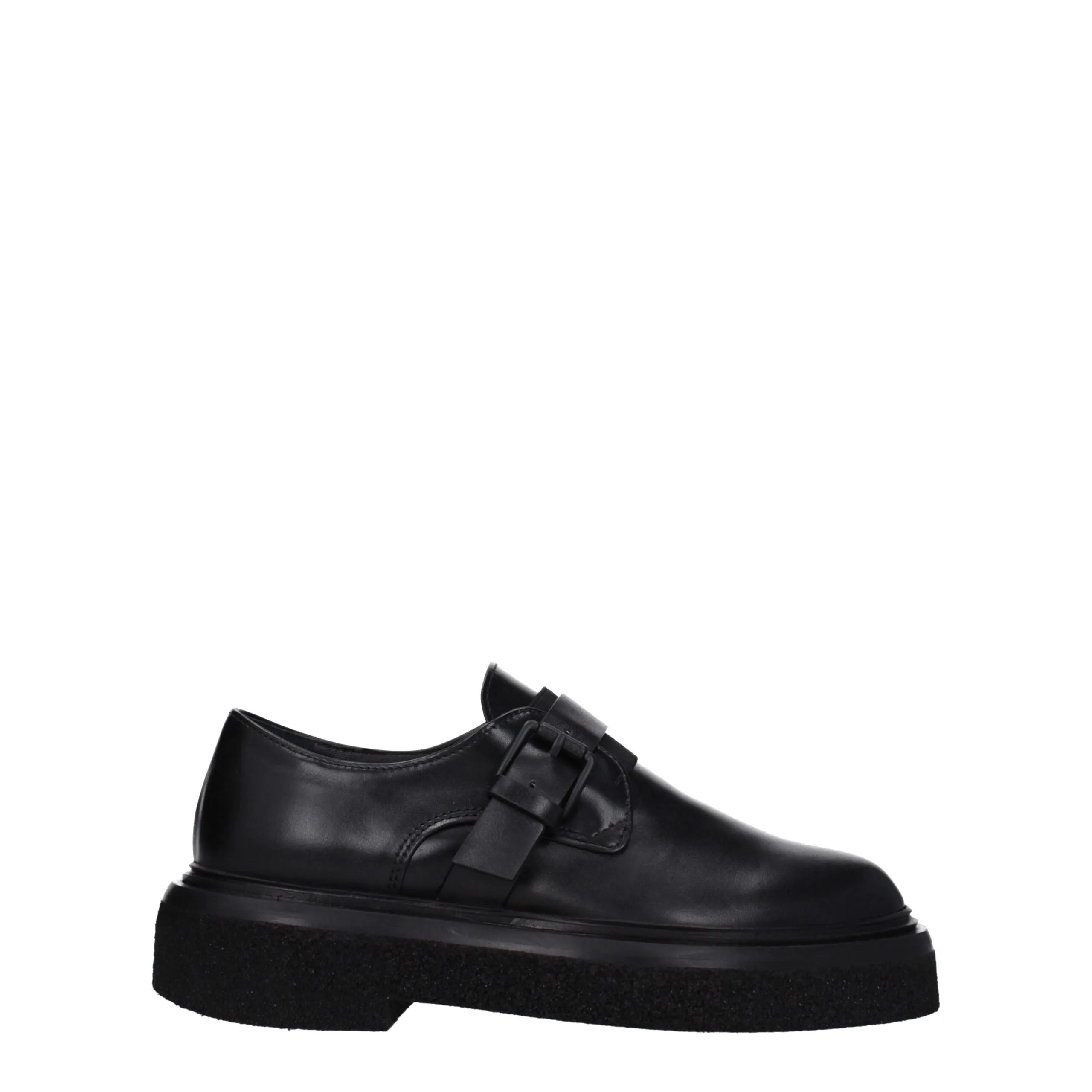 Max Mara Black Leather Oxfords And Derbies sold by Siebentaschen