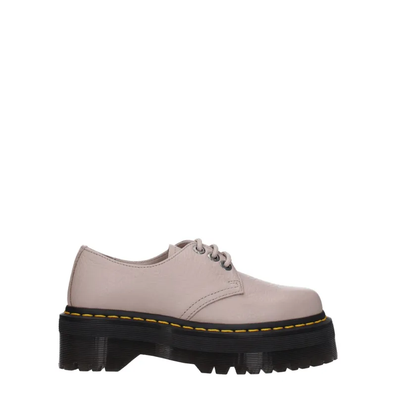 Dr. Martens Gray Leather Oxfords And Derbies sold by Siebentaschen
