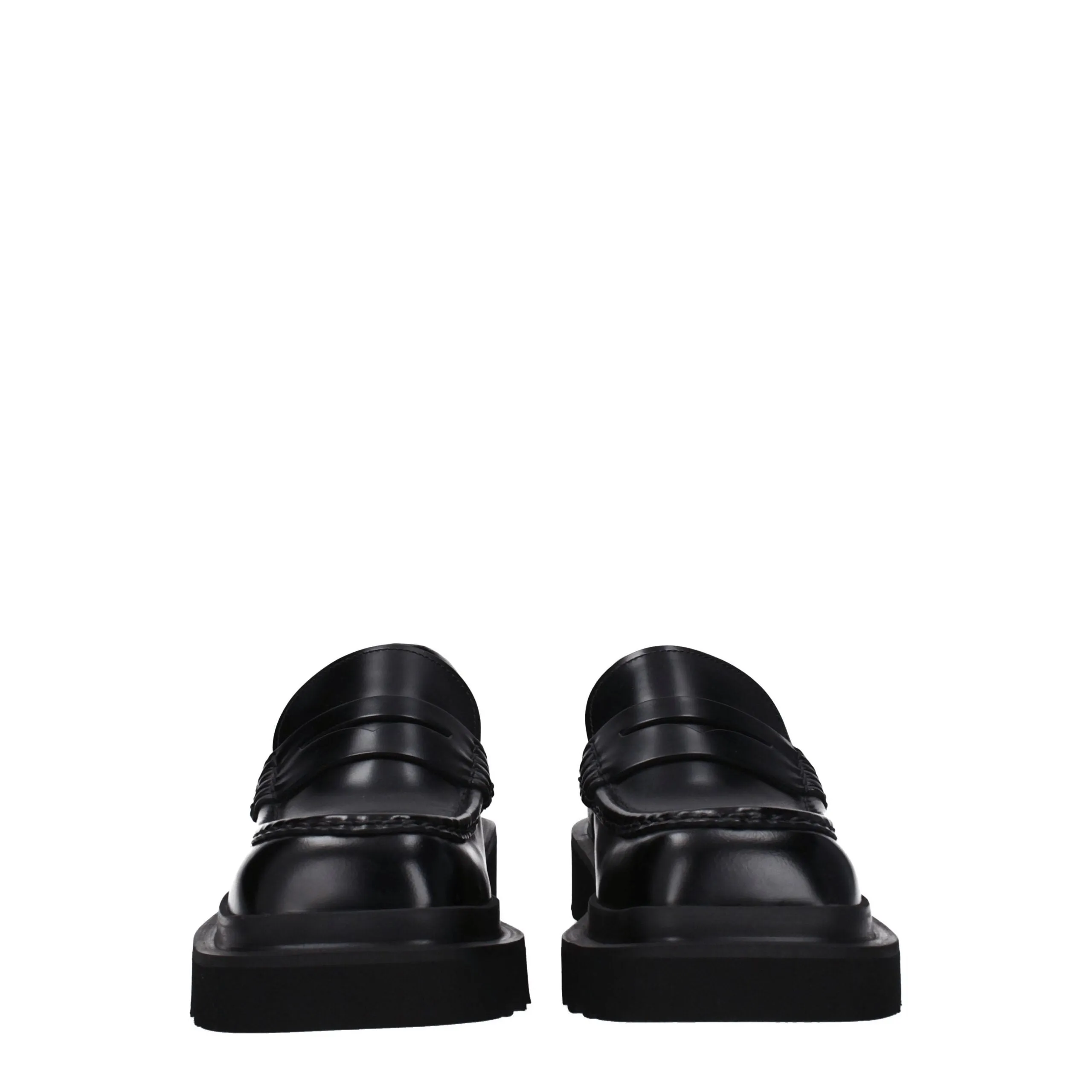 Dolce & Gabbana Black Leather Slip-On Loafers sold by Siebentaschen product image thumbnail 3