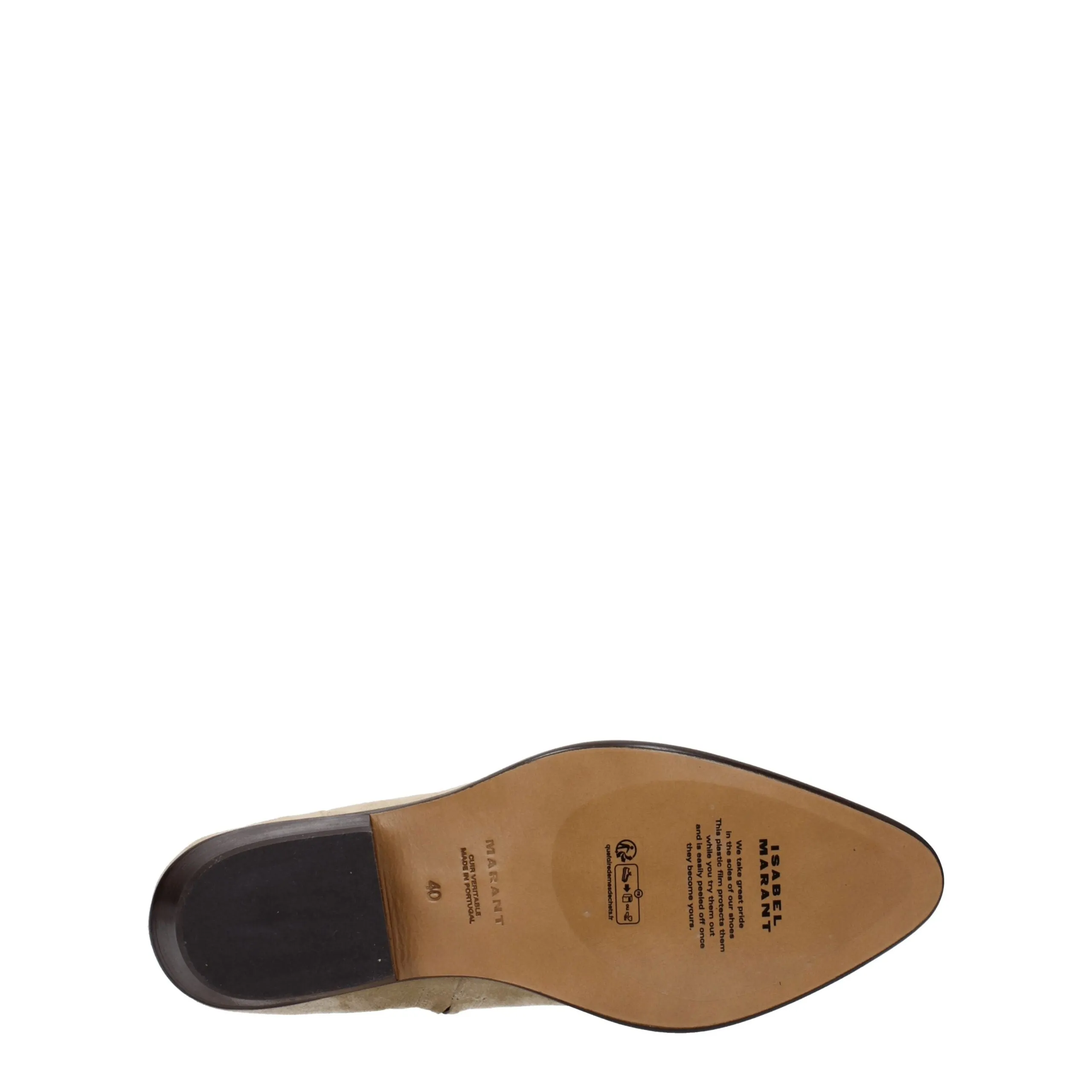 Isabel Marant Beige Leather Ankle Boots sold by Siebentaschen product image thumbnail 5