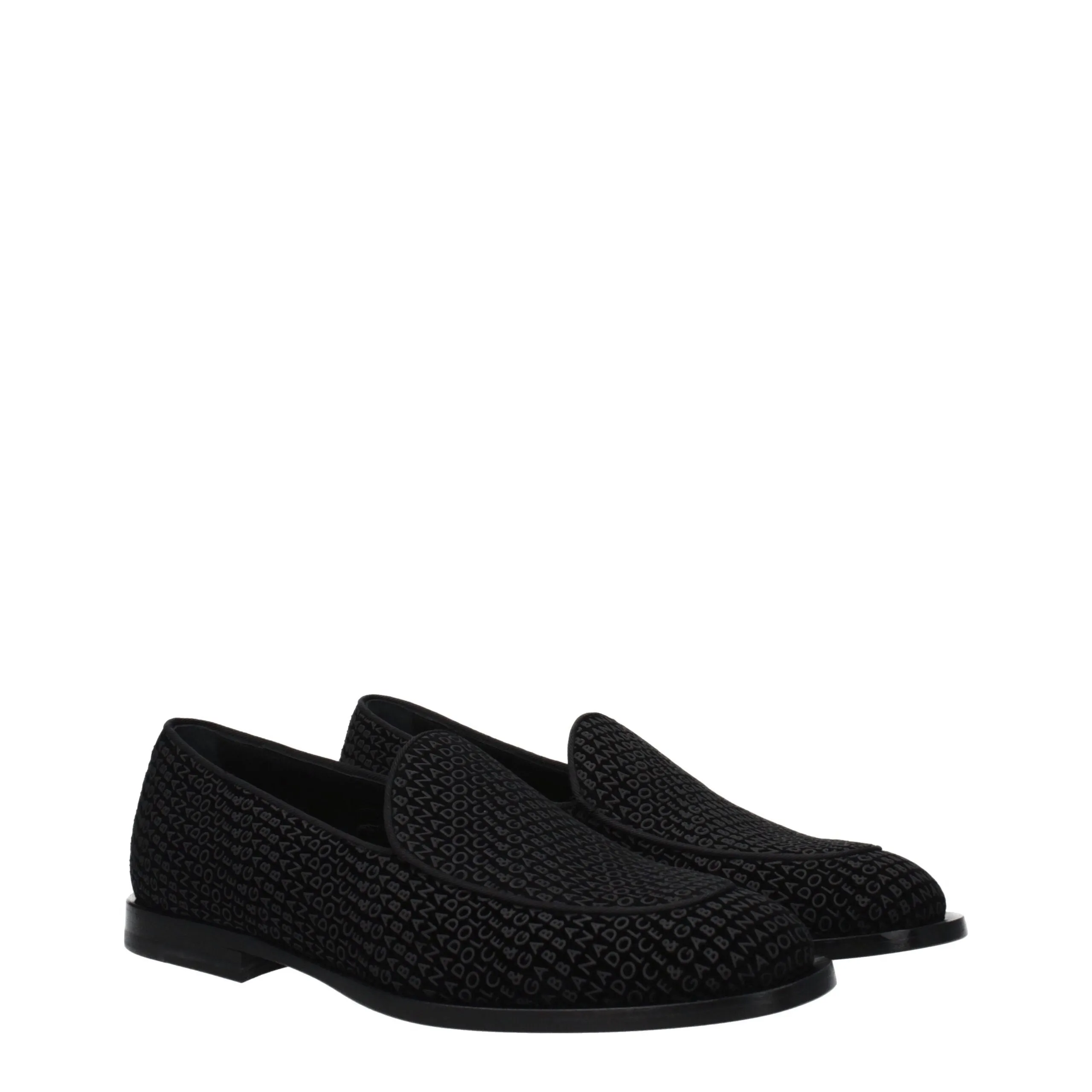 Dolce & Gabbana Black Velvet Slip-On Loafers sold by Siebentaschen product image thumbnail 2