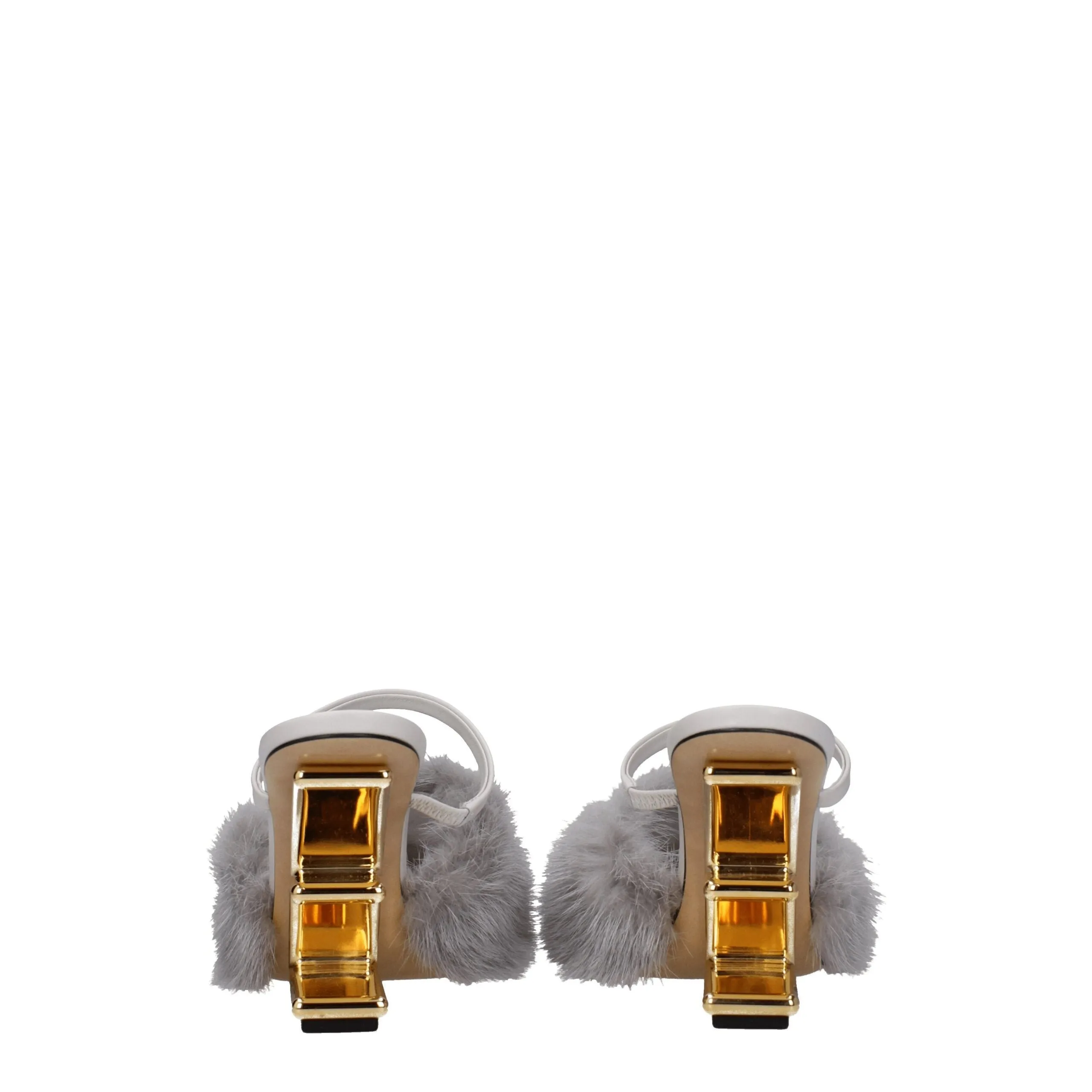 Fendi Gray Mink Slippers sold by Siebentaschen product image thumbnail 5