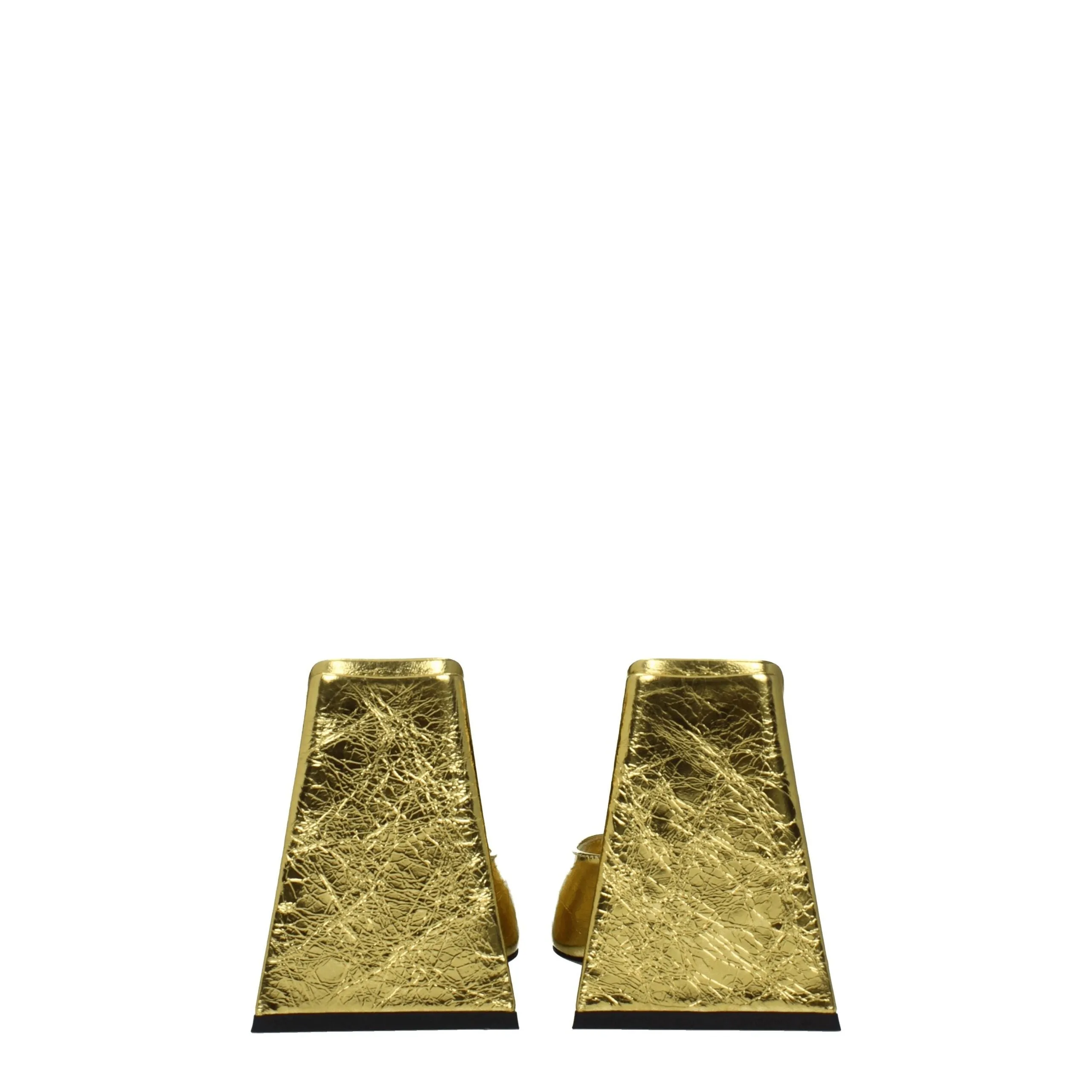 The Attico Gold Leather Platform Sandals sold by Siebentaschen product image thumbnail 5