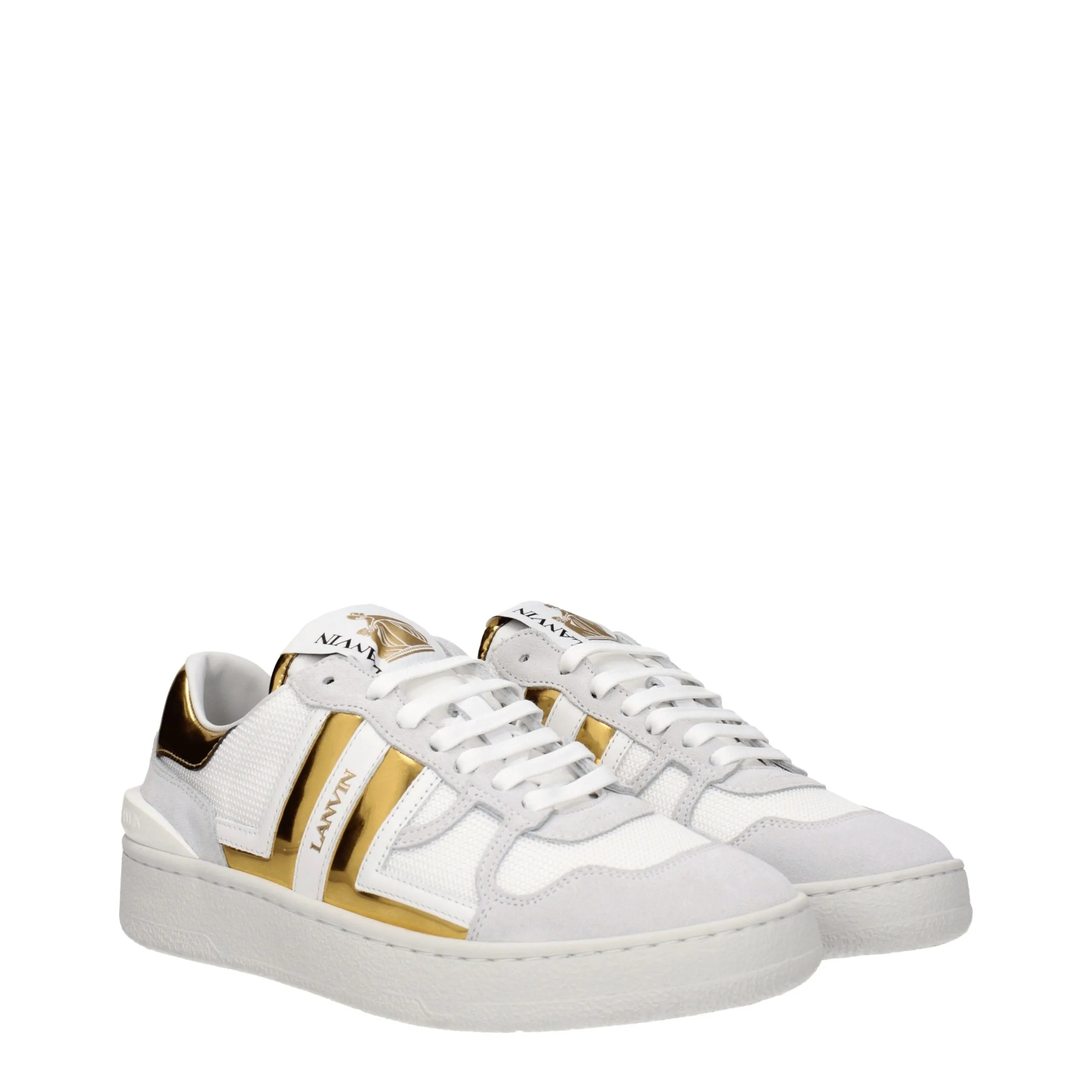 Lanvin White Fabric Low Top Sneakers sold by Siebentaschen product image thumbnail 2