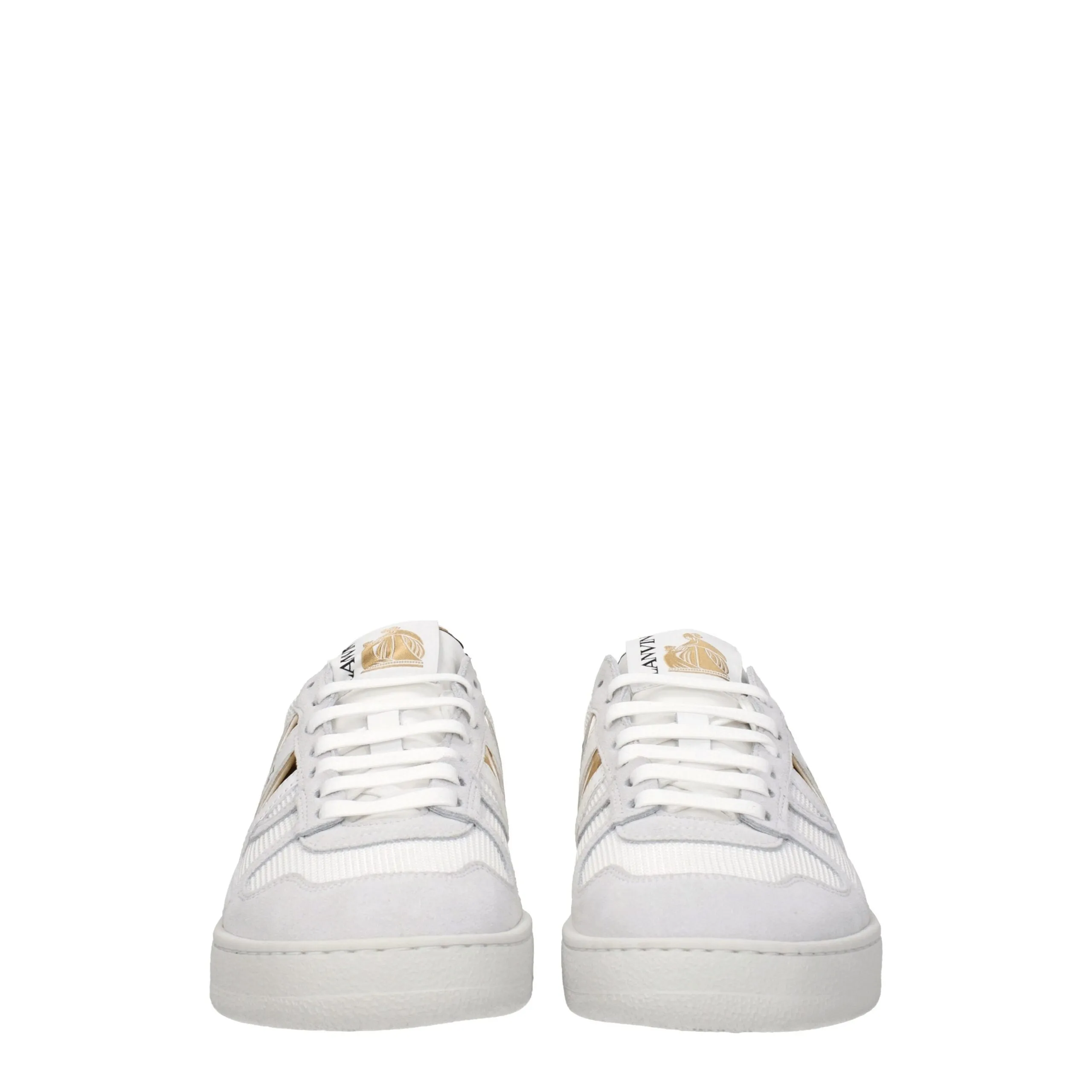 Lanvin White Fabric Low Top Sneakers sold by Siebentaschen product image thumbnail 3
