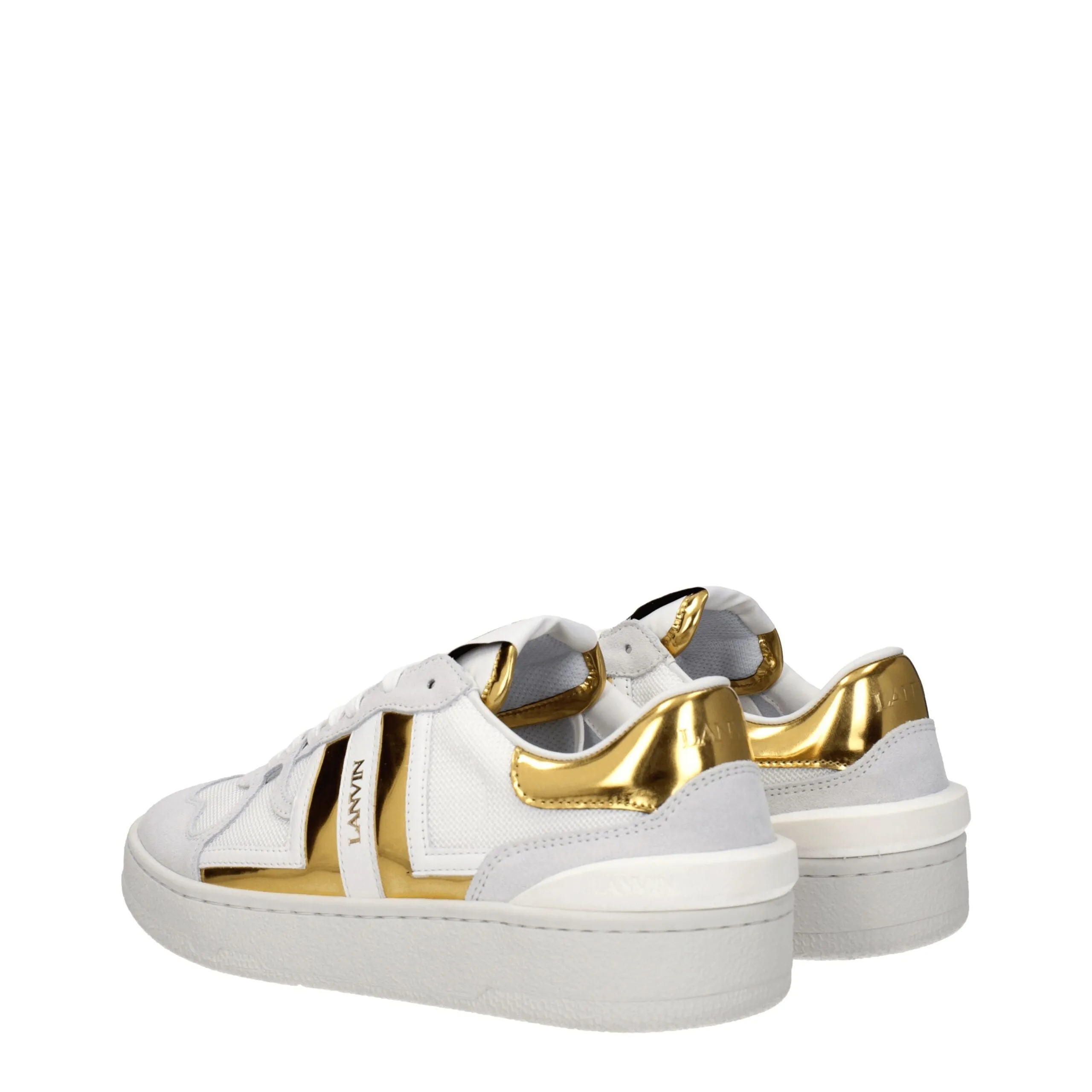 Lanvin White Fabric Low Top Sneakers sold by Siebentaschen product image thumbnail 4