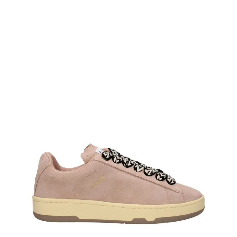 Lanvin Pink Leather Low Top Sneakers sold by Siebentaschen