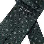 Dolce & Gabbana Green Silk Branded Logo Adjustable Men Tie sold by Siebentaschen product image thumbnail 4
