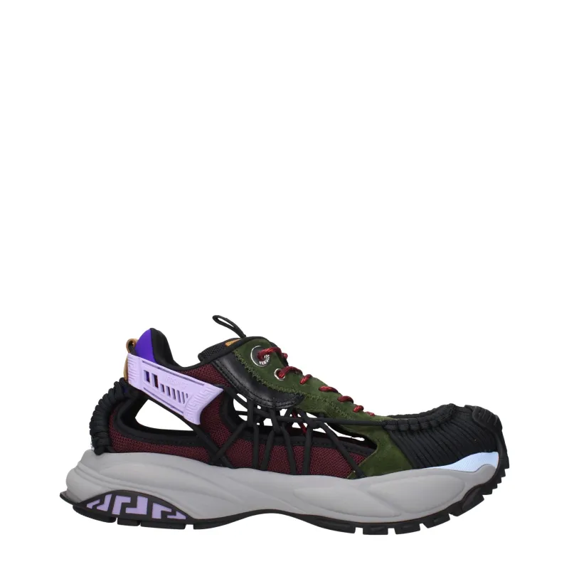 Versace Multicolor Leather Athletic Sneakers sold by Siebentaschen