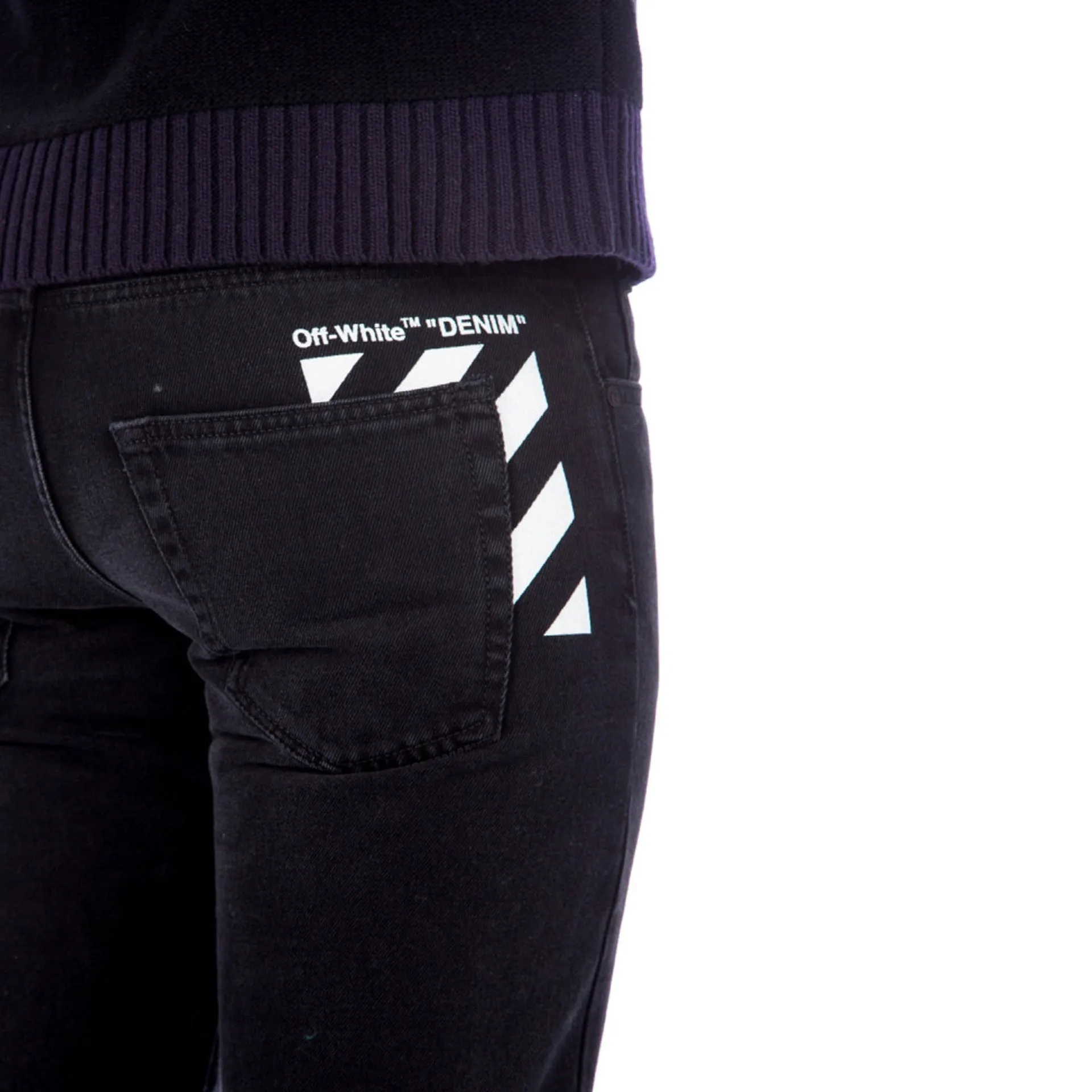 Off-White Cotton Denim Jeans sold by Siebentaschen product image thumbnail 4