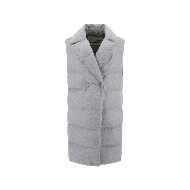 HERNO Padded Long Gilet Coat sold by Siebentaschen