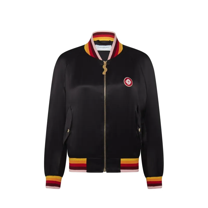 Casablanca Silk Logo Bomber sold by Siebentaschen