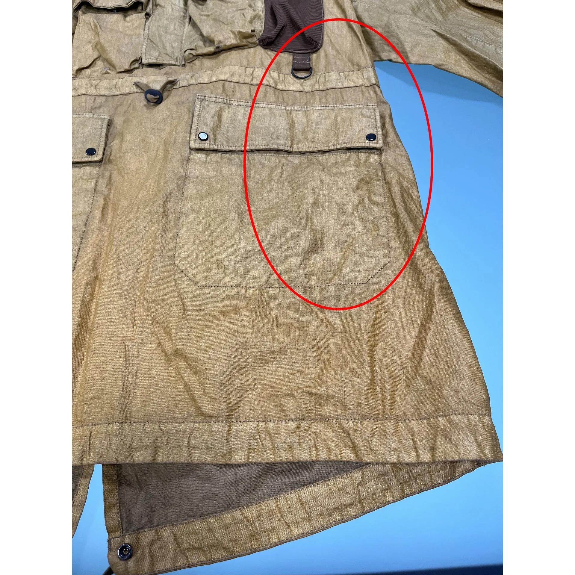 Clarks Originals x C.P. Company Linen Waxed Long Jacket sold by Siebentaschen product image thumbnail 5