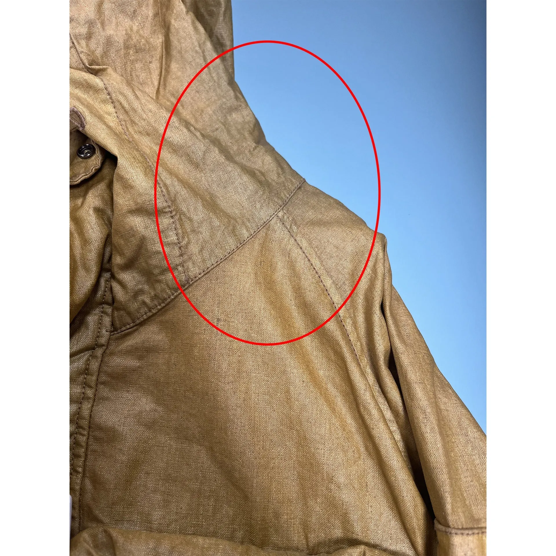 Clarks Originals x C.P. Company Linen Waxed Long Jacket sold by Siebentaschen product image thumbnail 5